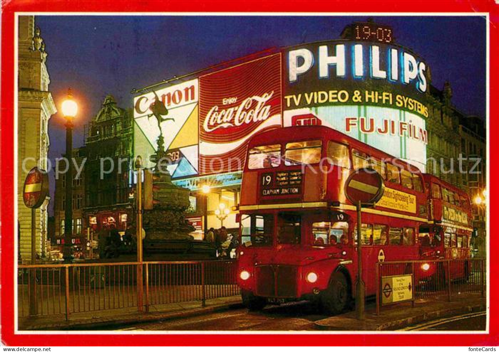 72707822 London Piccadilly Circus Doppeldeckerbus - Sonstige & Ohne Zuordnung