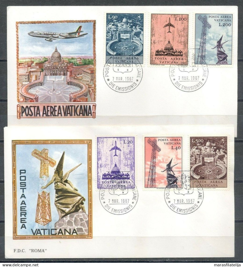 Vatican 1967, Airmail, Planes Over Vatican City, Beautiful FDC - Other & Unclassified