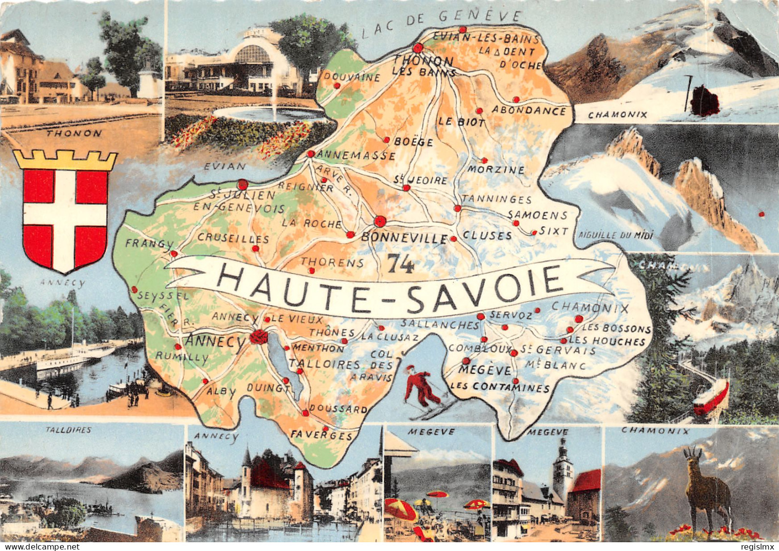 74-PANORAMA DE HAUTE SAVOIE-N°T561-B/0163 - Autres & Non Classés