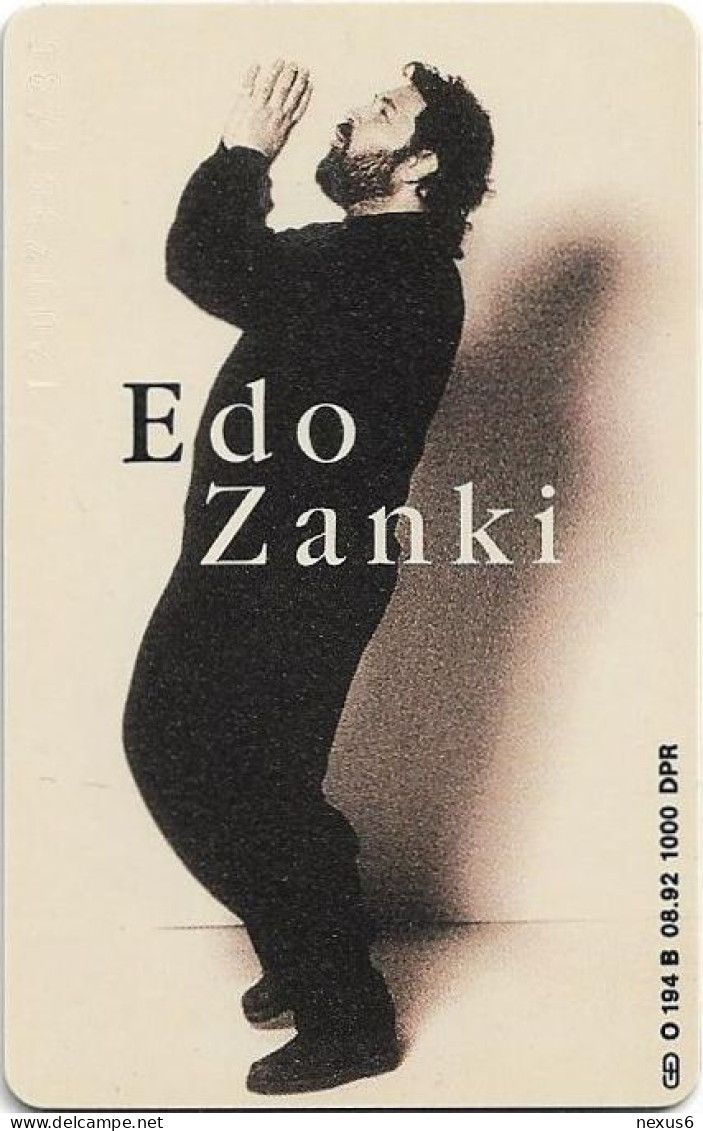 Germany - WEA Musik 4 - Edo Zanki - O 0194B- 08.1992, 6DM, 1.000ex, Mint - O-Serie : Serie Clienti Esclusi Dal Servizio Delle Collezioni
