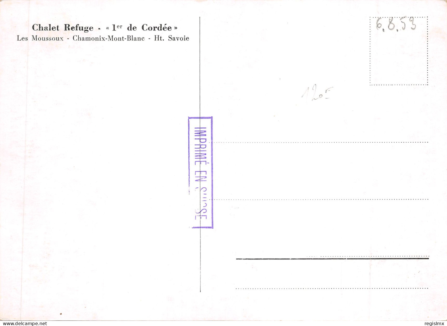 74-LES MOUSSOUX-REFUGE 1 ER DE CORDEE-N°T561-A/0387 - Other & Unclassified