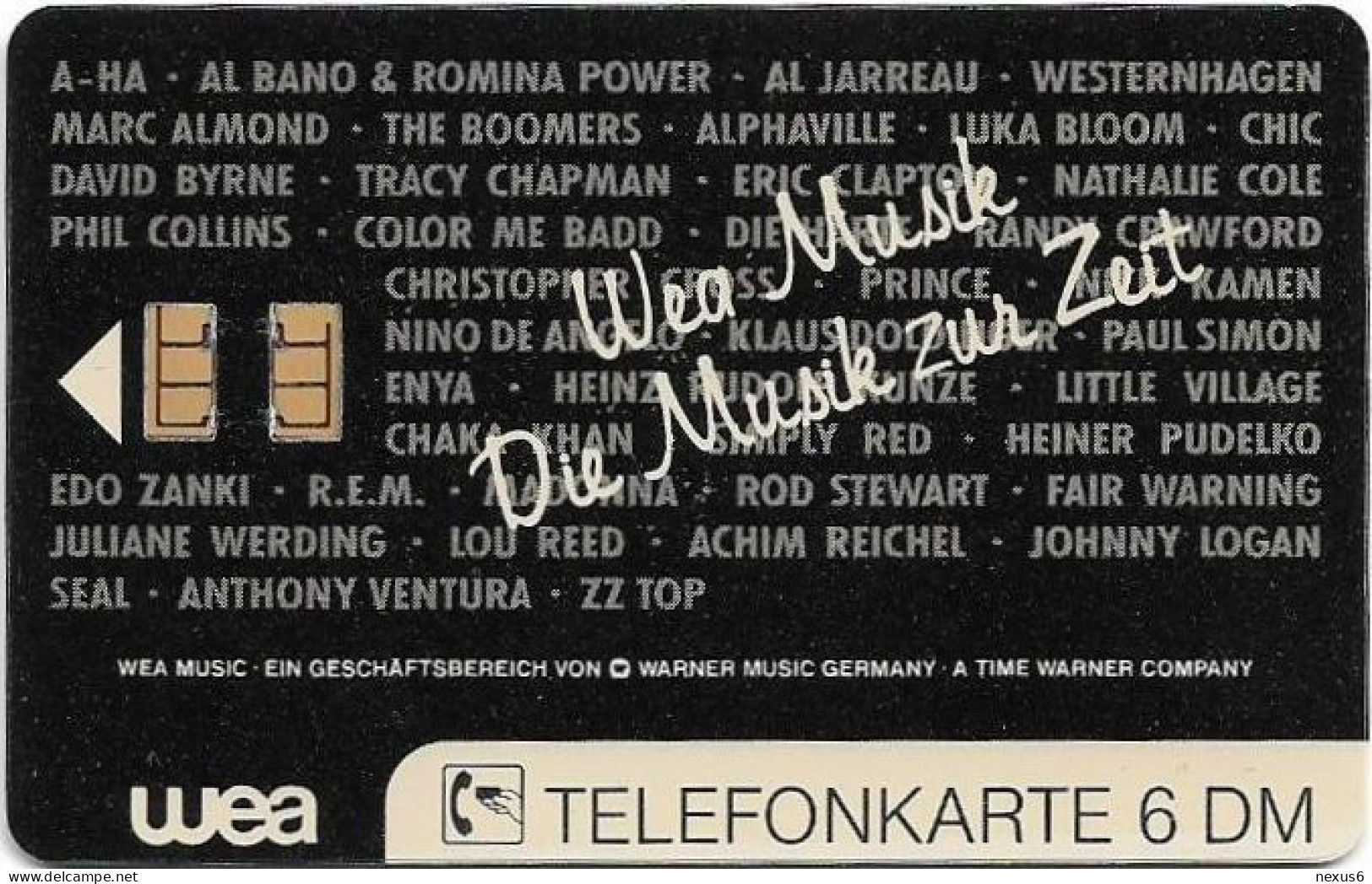 Germany - WEA Musik 5 - Heiner Pudelko - O 0194C- 08.1992, 6DM, 1.000ex, Mint - O-Series : Customers Sets