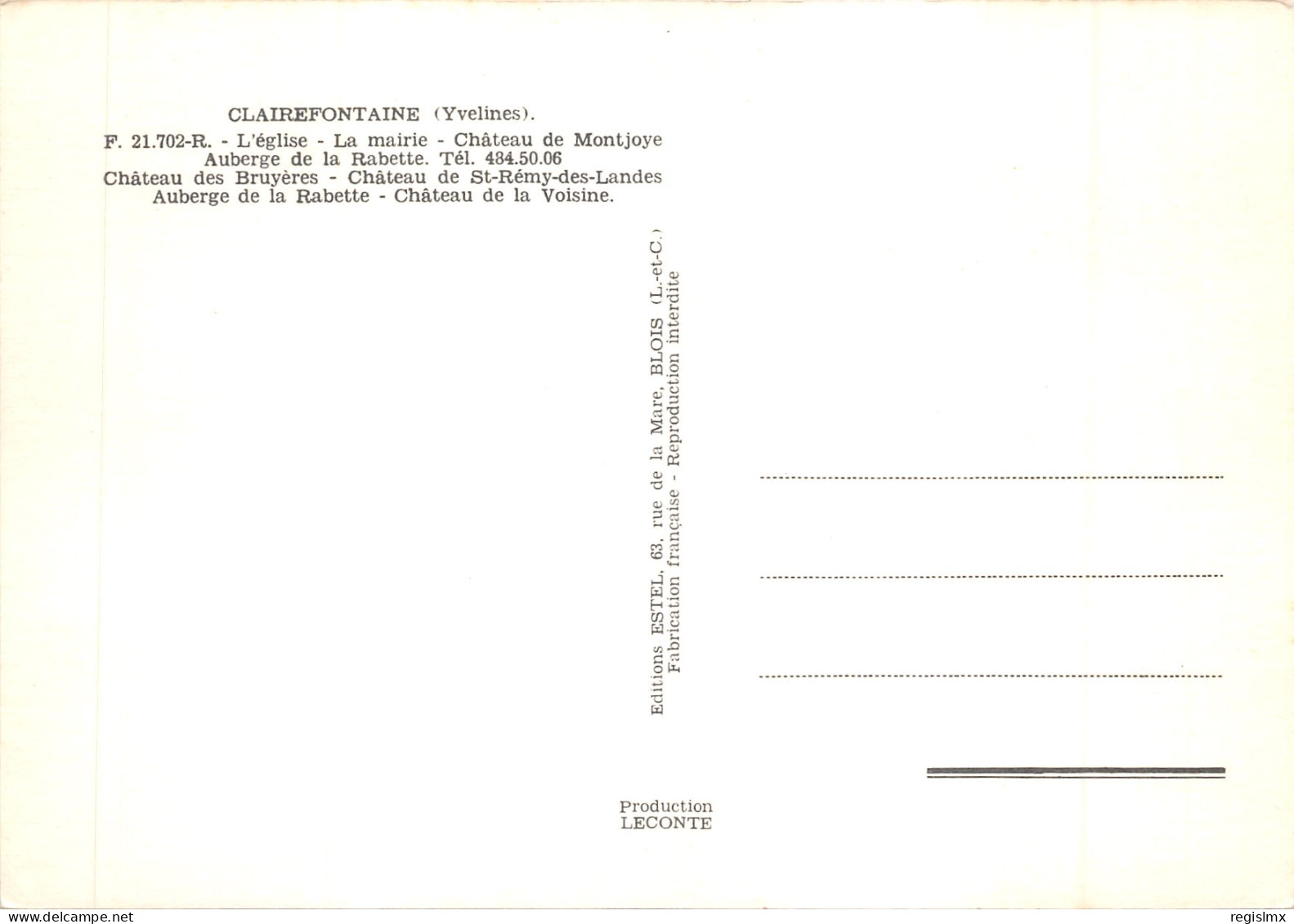 78-CLAIREFONTAINE-N°T562-A/0185 - Sonstige & Ohne Zuordnung