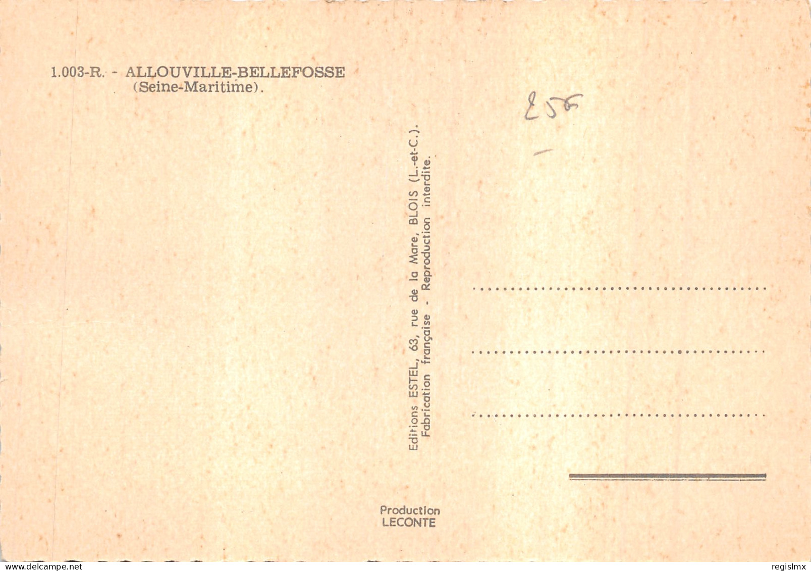 76-ALLOUVILLE BELLEFOSSE-N°T561-D/0317 - Allouville-Bellefosse