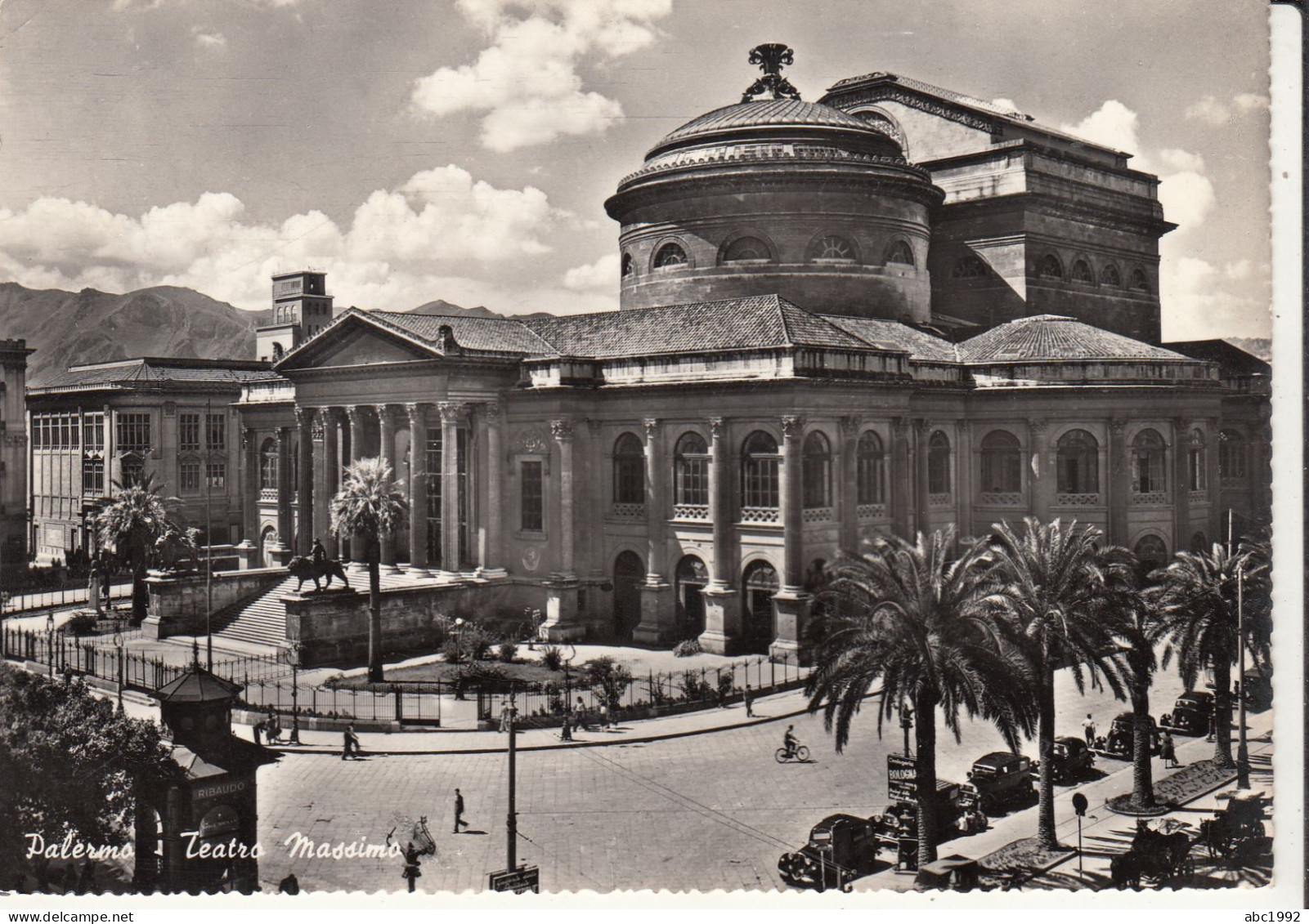 1 - Palermo - Teatro Massimo - Annullo A Targhetta - Andere & Zonder Classificatie