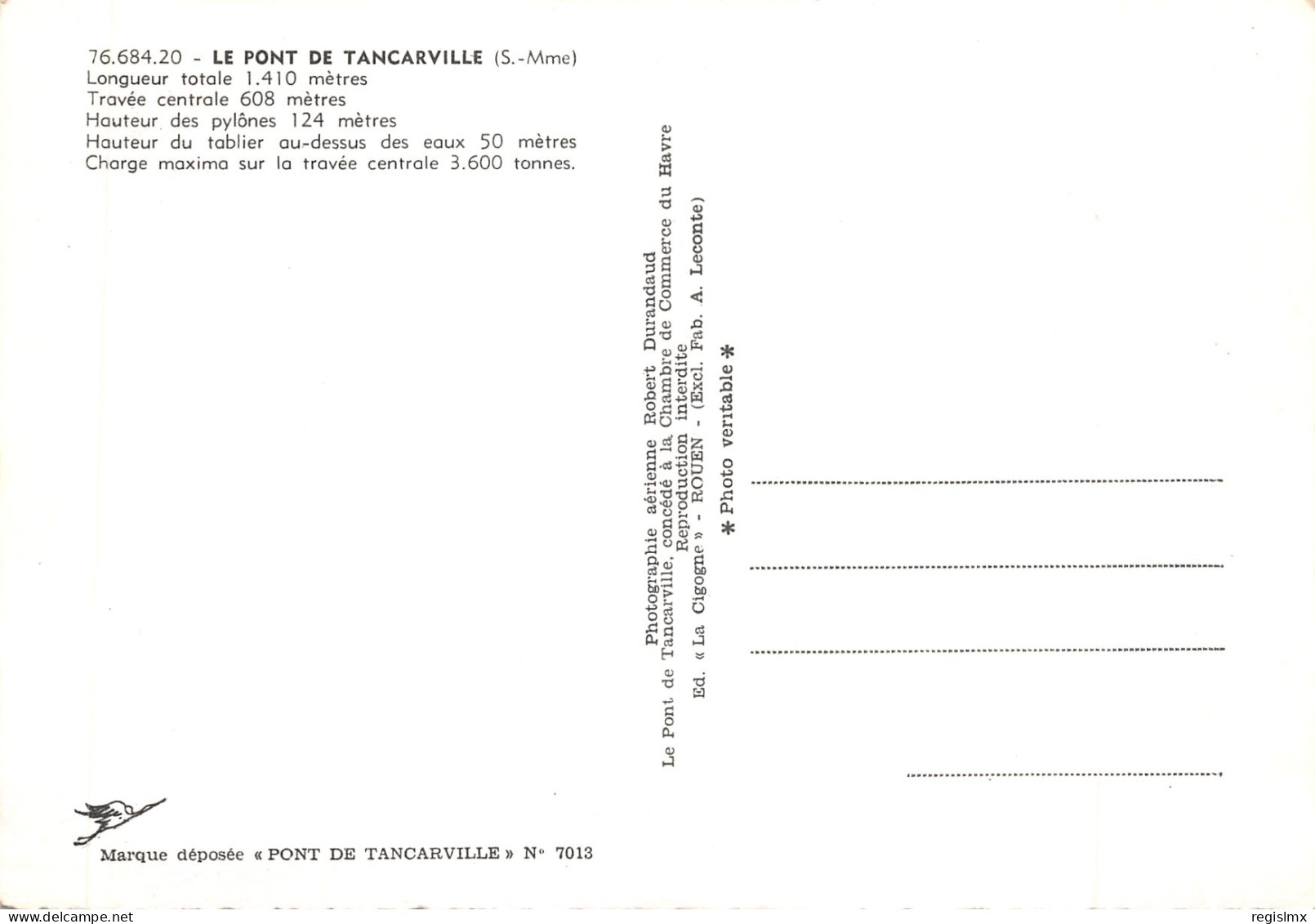 76-TANCARVILLE-LE PONT-N°T561-D/0207 - Tancarville