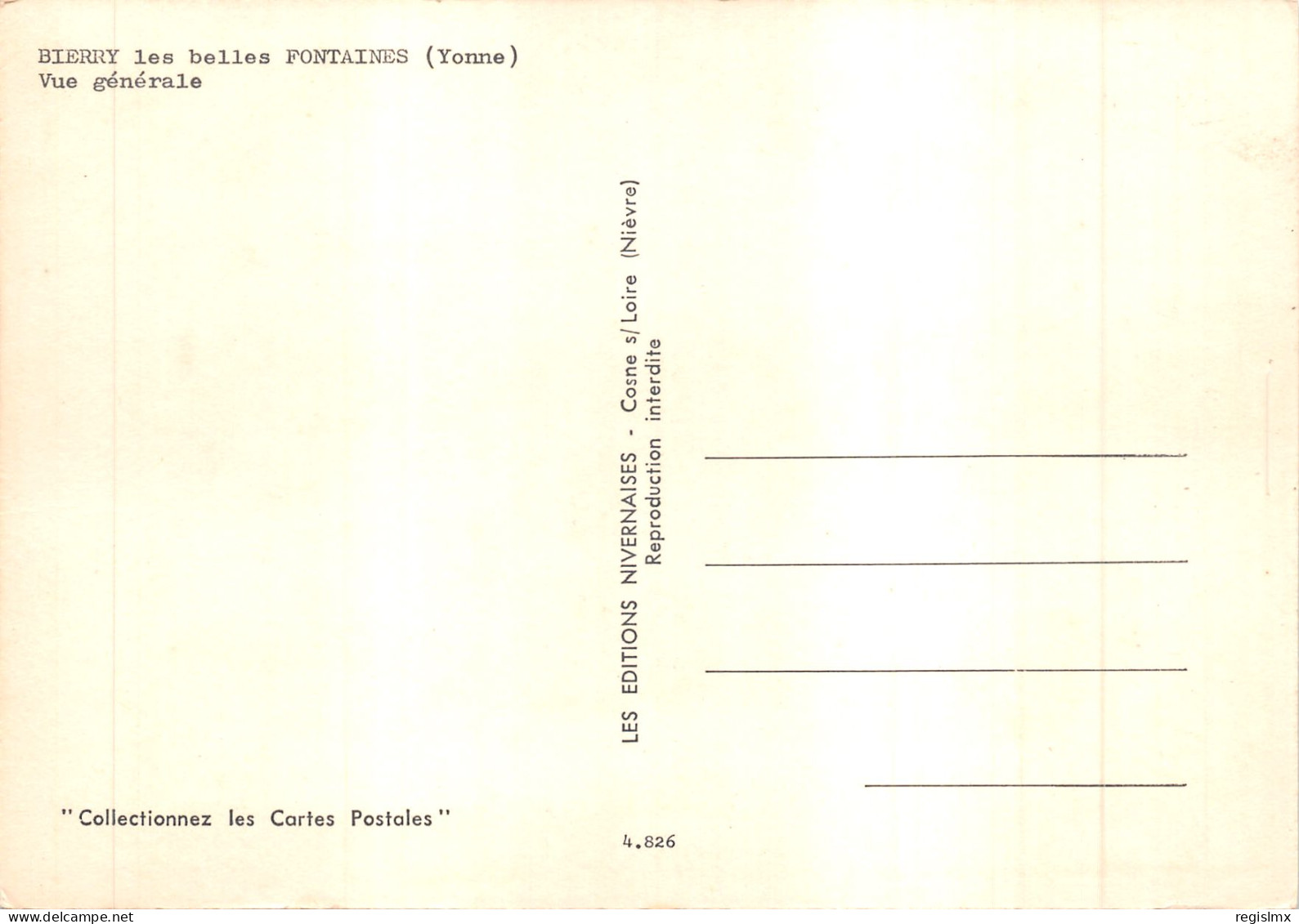 89-BIERRY LES BELLES FONTAINES-N°T563-A/0261 - Other & Unclassified