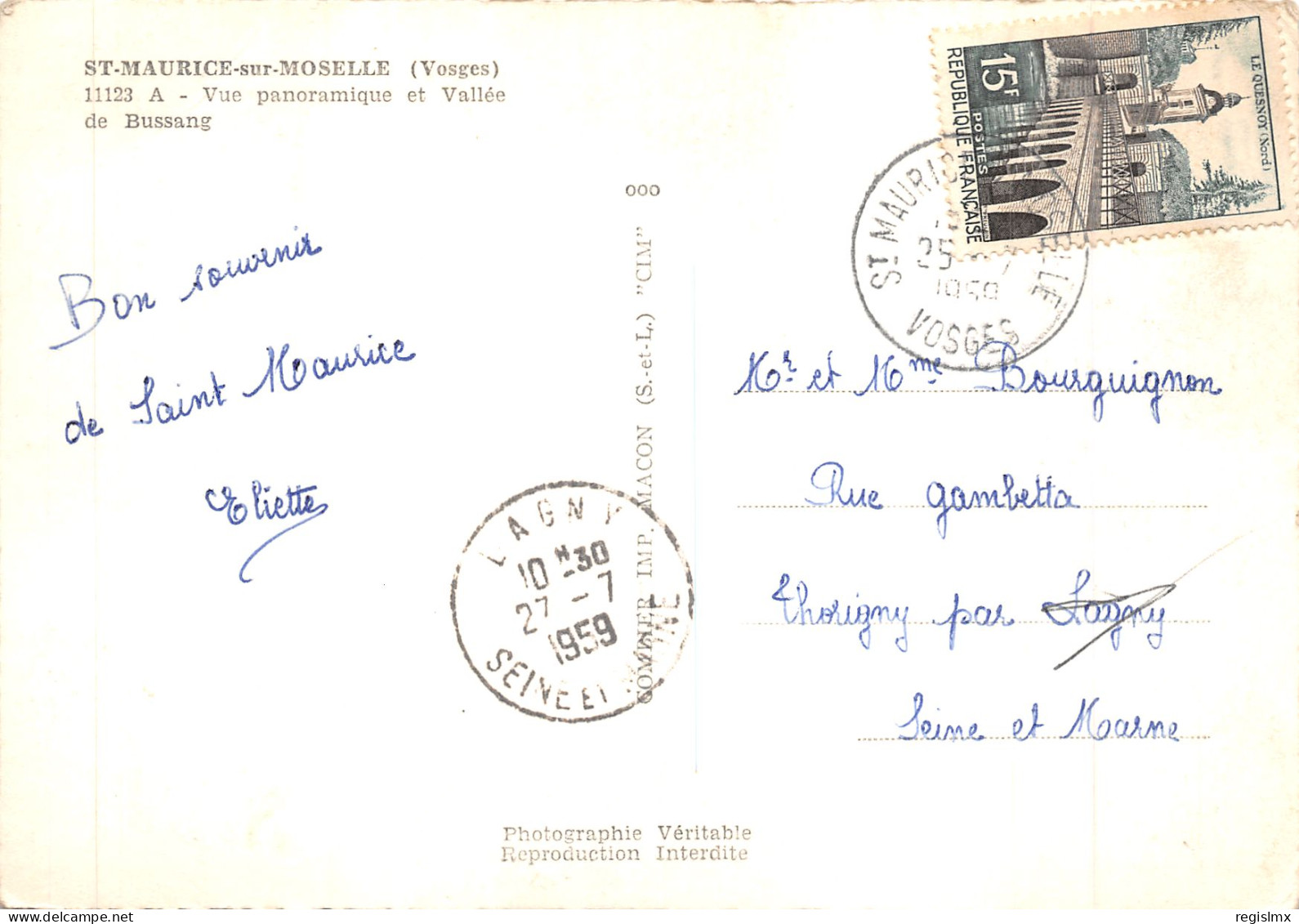 88-SAINT MAURICE SUR MOSELLE-N°T563-A/0143 - Autres & Non Classés