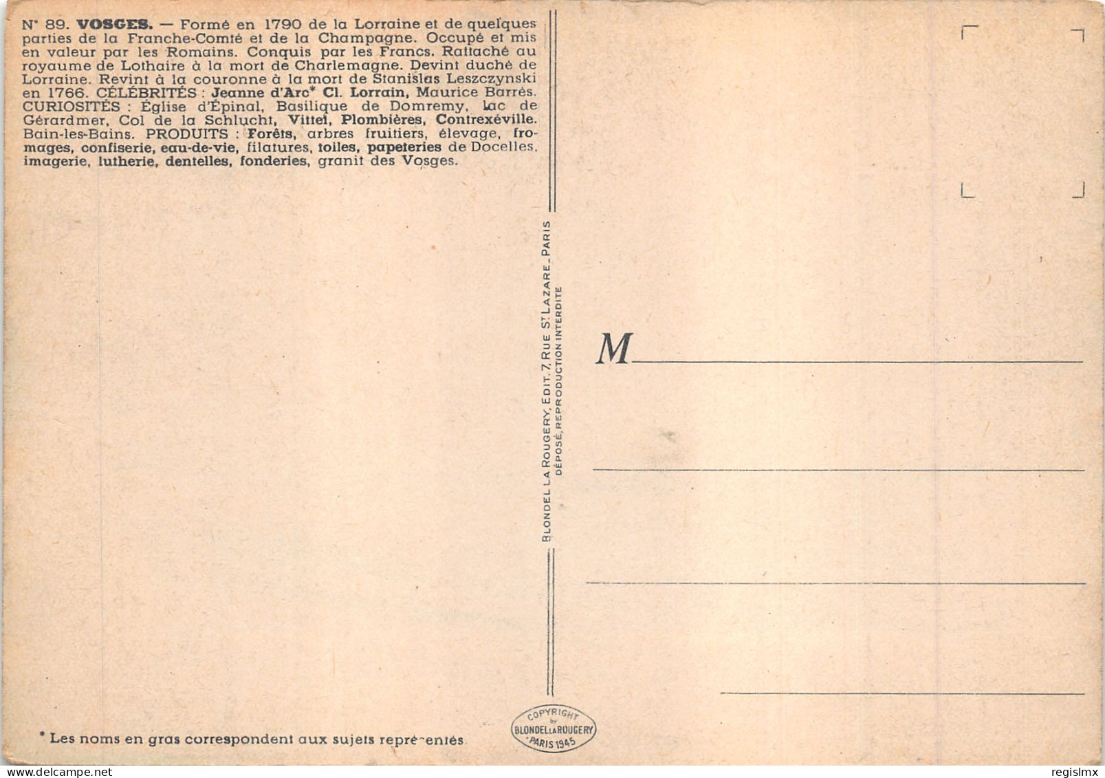 88-PANORAMA DES VOSGES-N°T563-A/0101 - Otros & Sin Clasificación