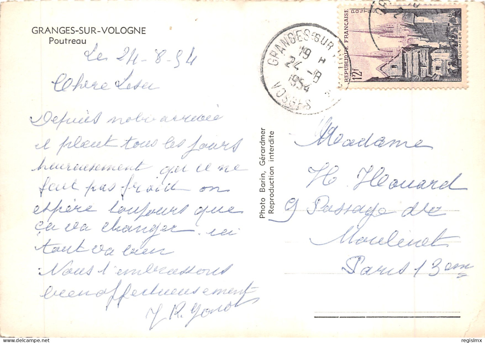 88-GRANGES SUR VOLOGNE-N°T563-A/0097 - Granges Sur Vologne