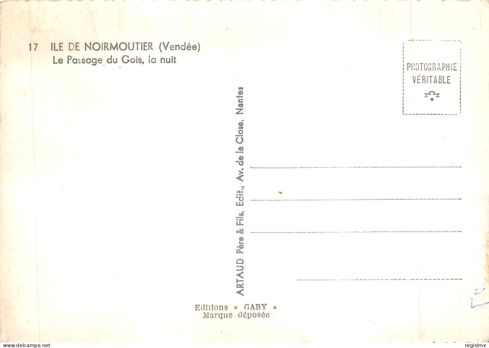 85-ILE DE NOIRMOUTIER-PASSAGE DU GOIS-N°T562-D/0137 - Ile De Noirmoutier