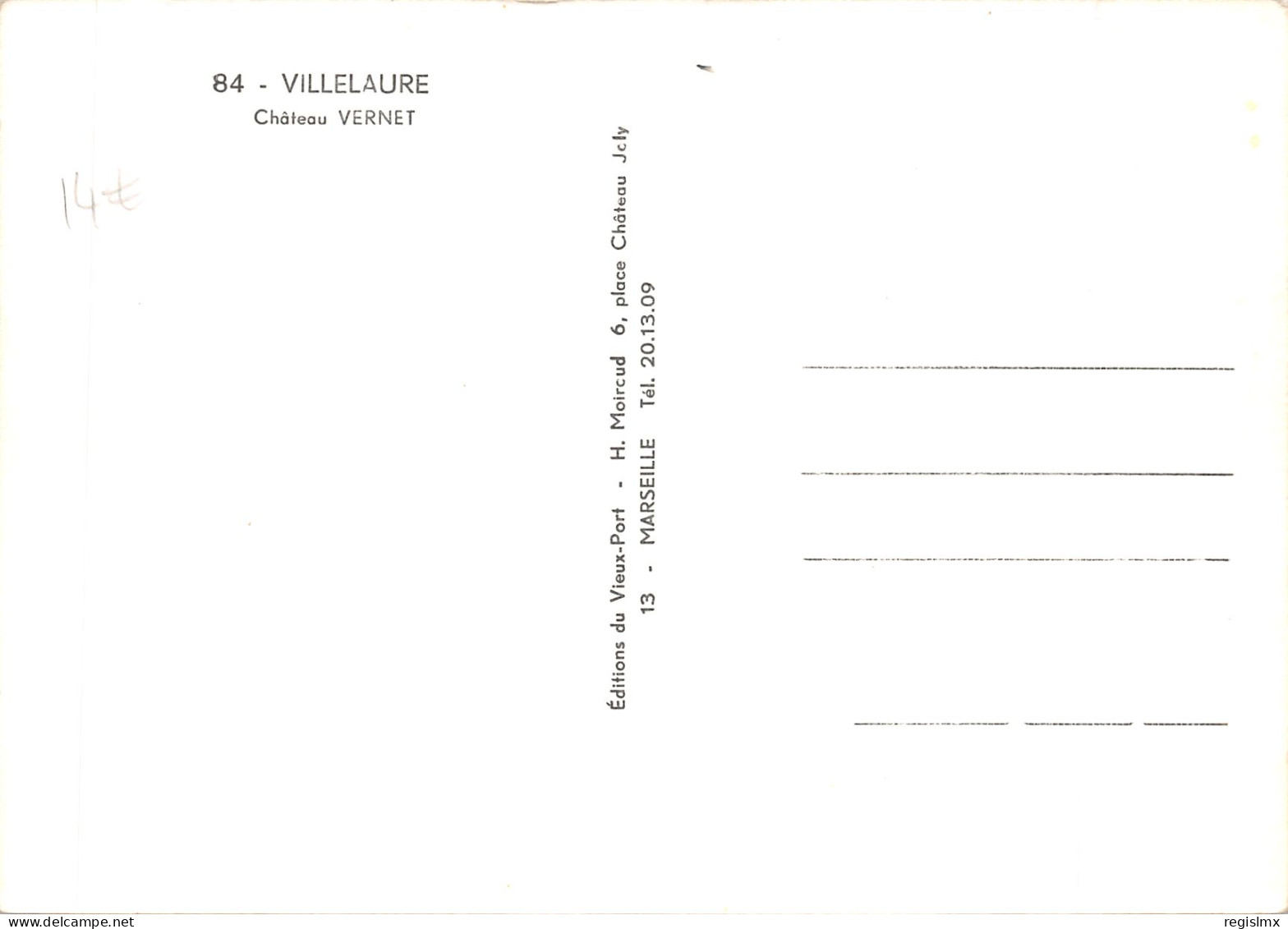 84-VILLELAURE-N°T562-D/0071 - Other & Unclassified