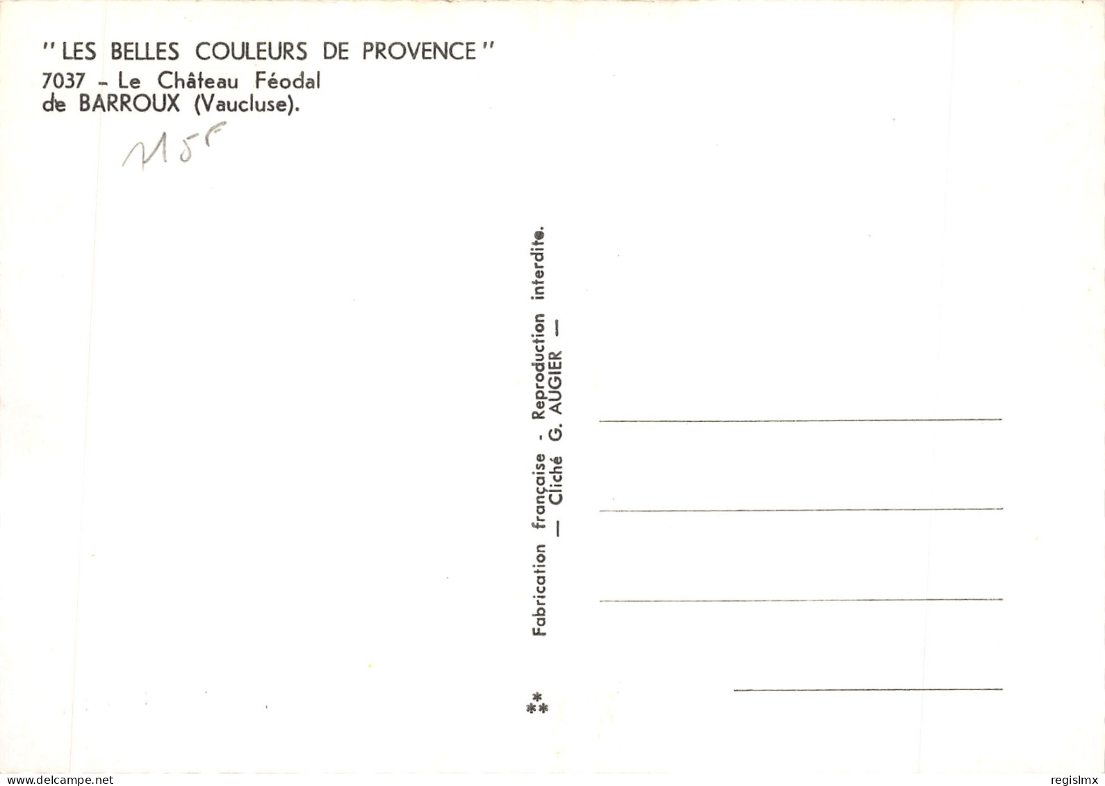 84-BARROUX-CHÂTEAU FEODAL-N°T562-C/0377 - Other & Unclassified