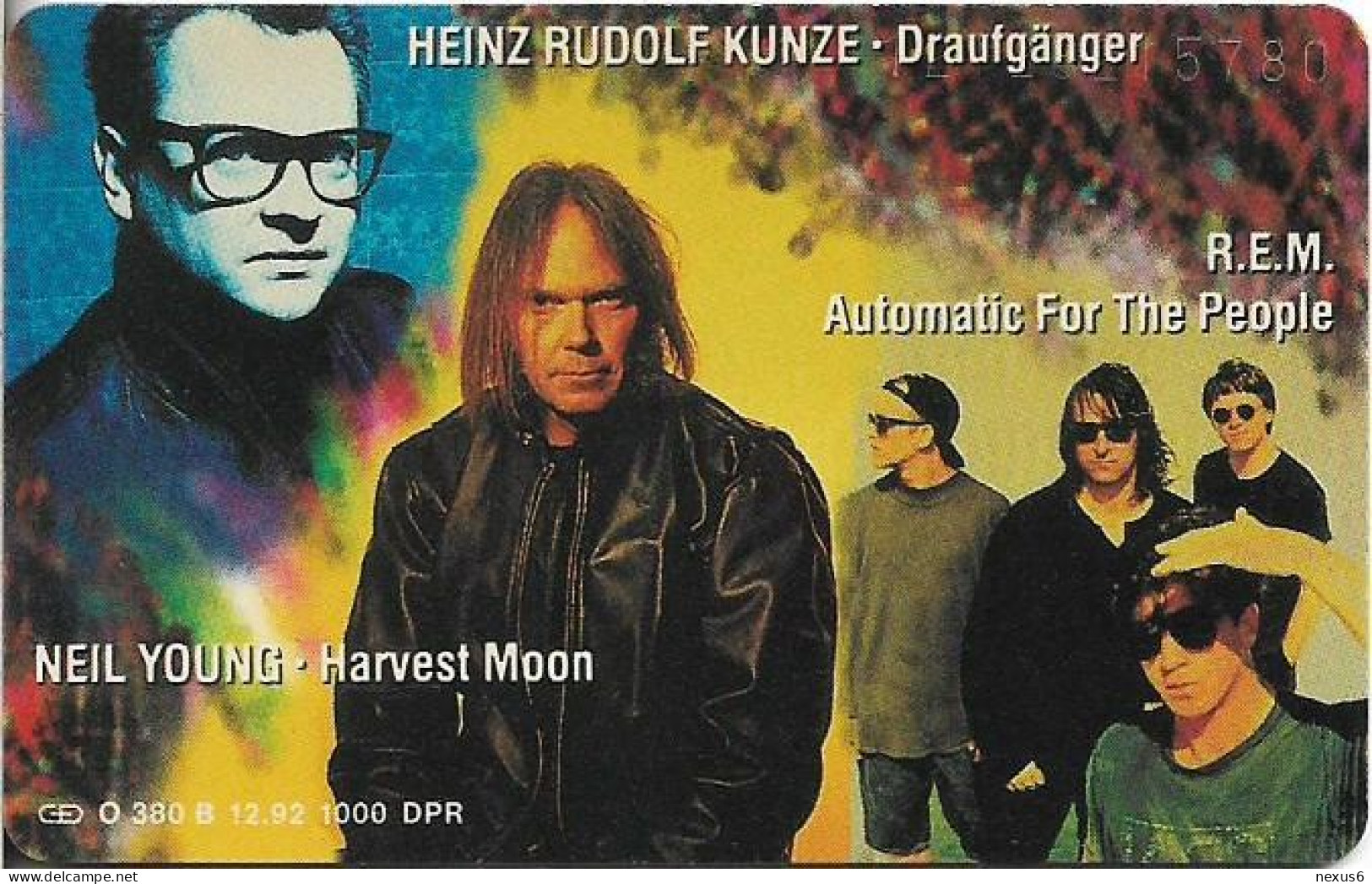 Germany - WEA Musik 12 - Neal Young, Rudolf Kunze, R.E.M. - O 0380B - 12.1992, 6DM, 1.000ex, Mint - O-Series : Customers Sets