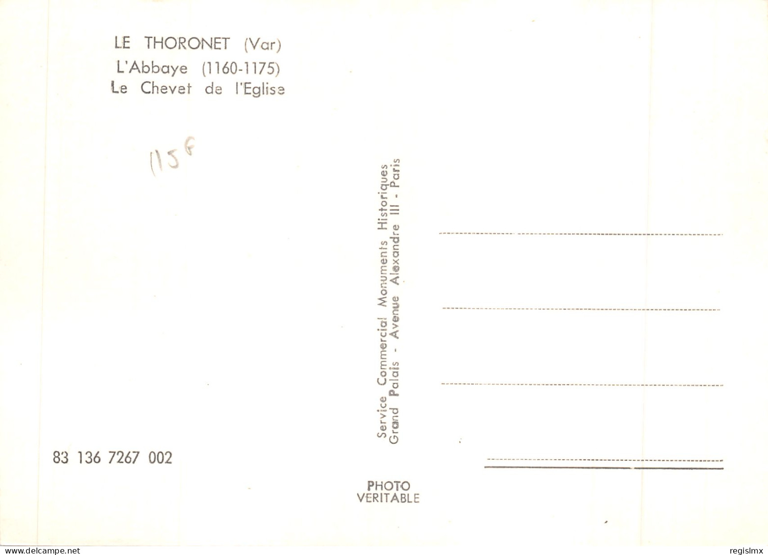 83-LE THORONET-L ABBAYE-N°T562-C/0133 - Other & Unclassified