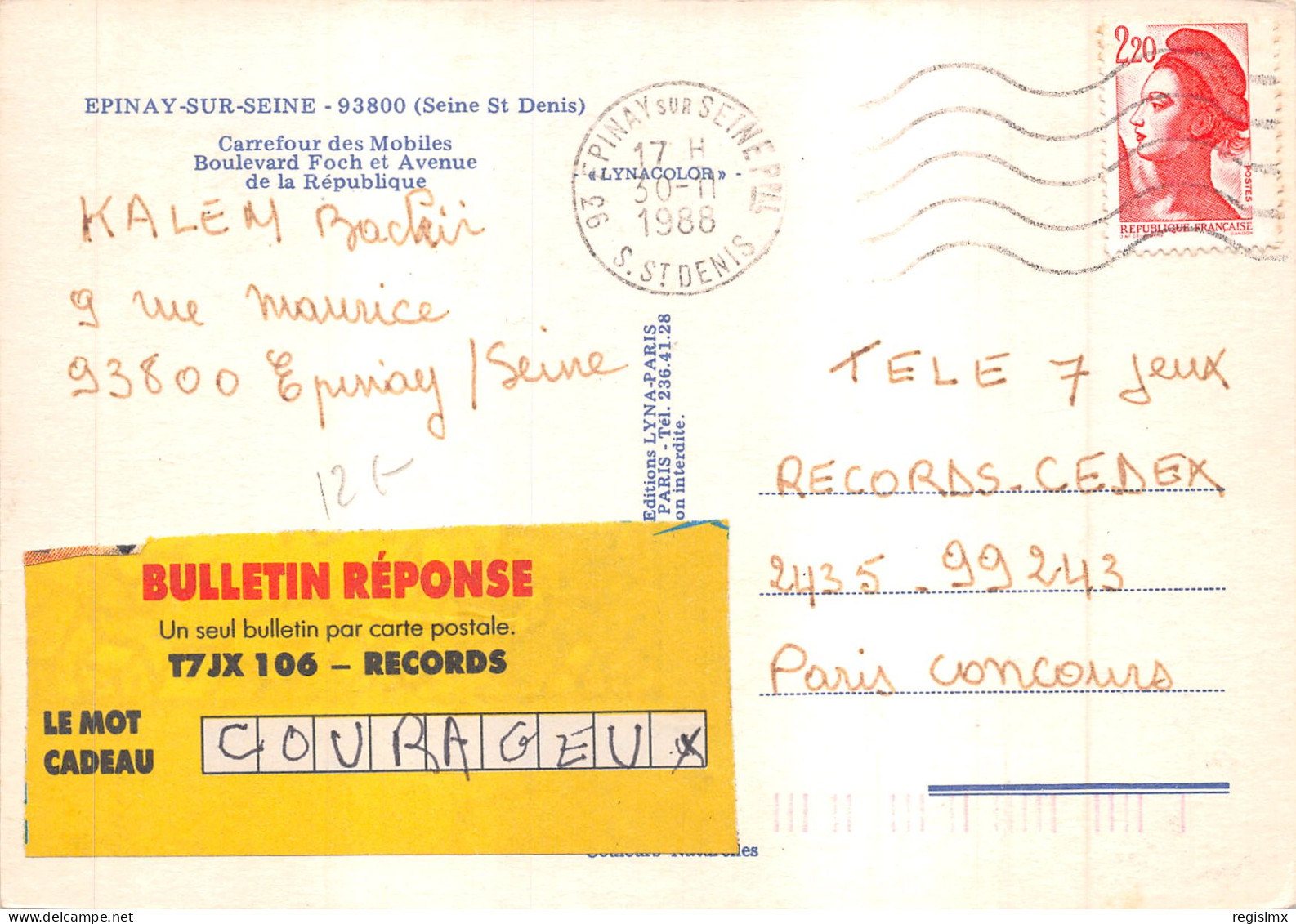 93-EPINAY SUR SEINE-N°T563-B/0317 - Other & Unclassified