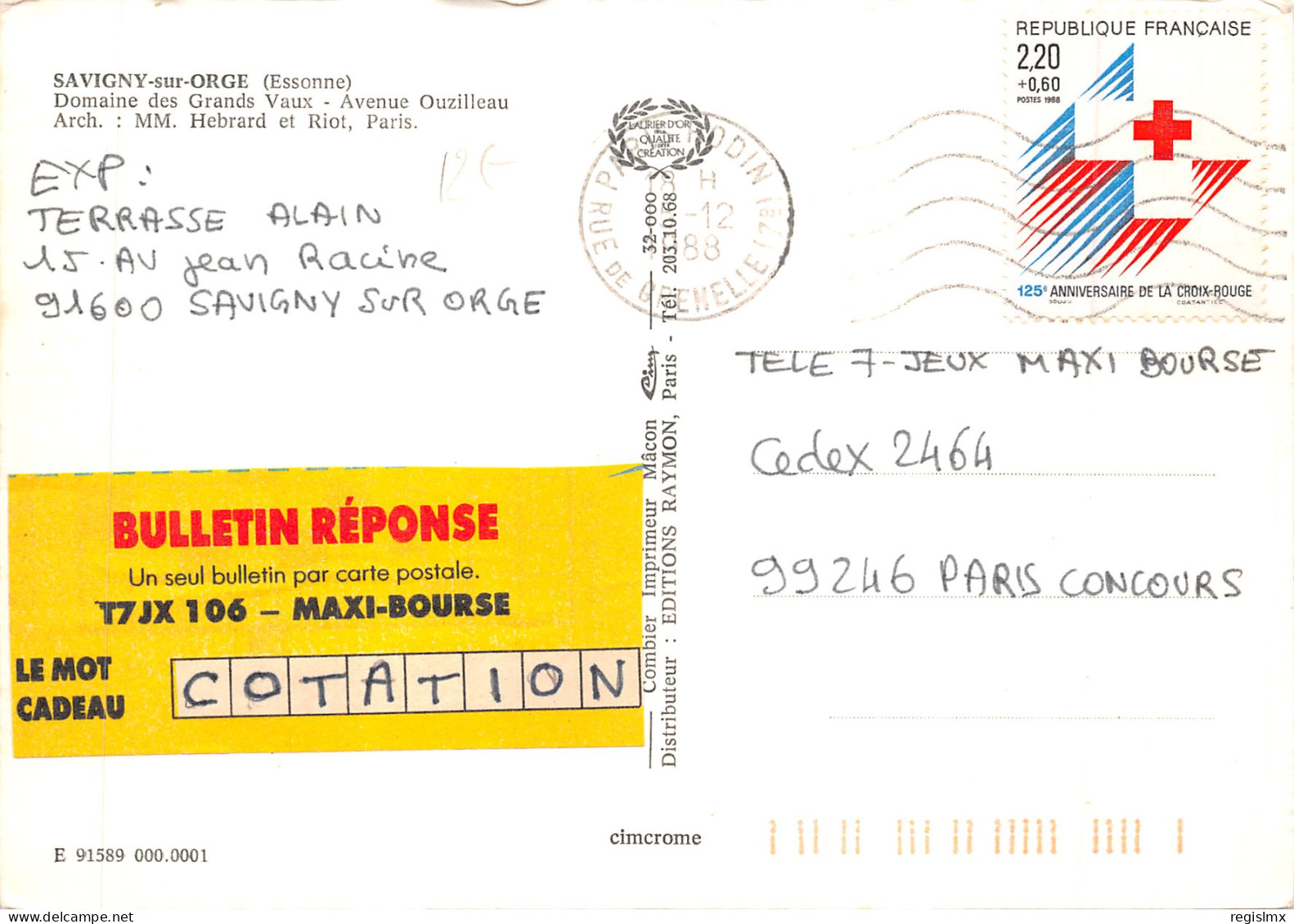 91-SAVIGNY SUR ORGE-N°T563-B/0067 - Savigny Sur Orge