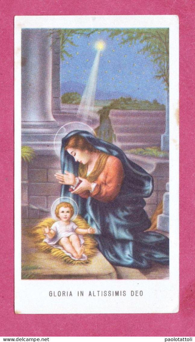 Holy Card, Santino- Gloria In Altissimo Deo- Ed. GMi N° 159  - 105x 58mm- - Devotion Images