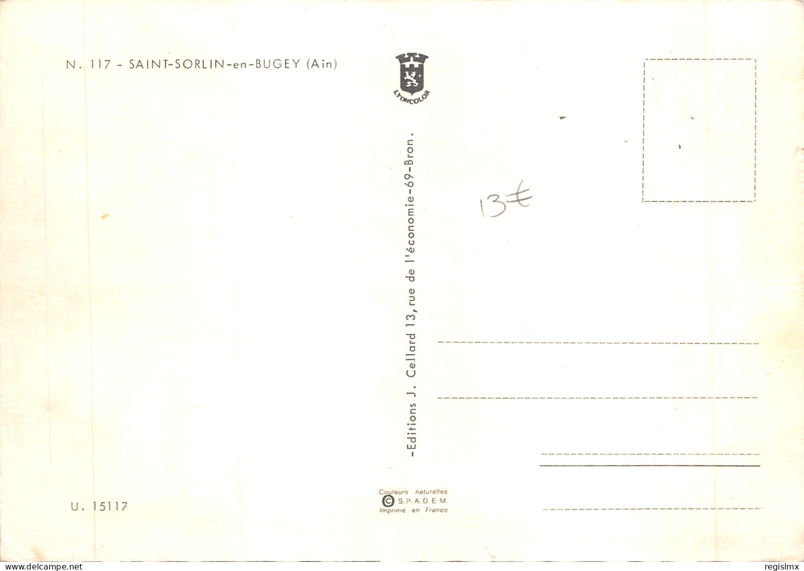 01-SAINT SORLIN EN BUGEY-N°T564-C/0255 - Unclassified