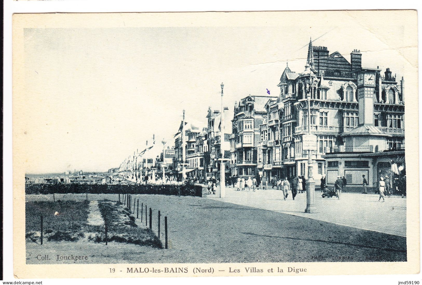 59 - DUNKERQUE - MALO LES BAINS-  Les Villas Et La Digue - Malo Les Bains