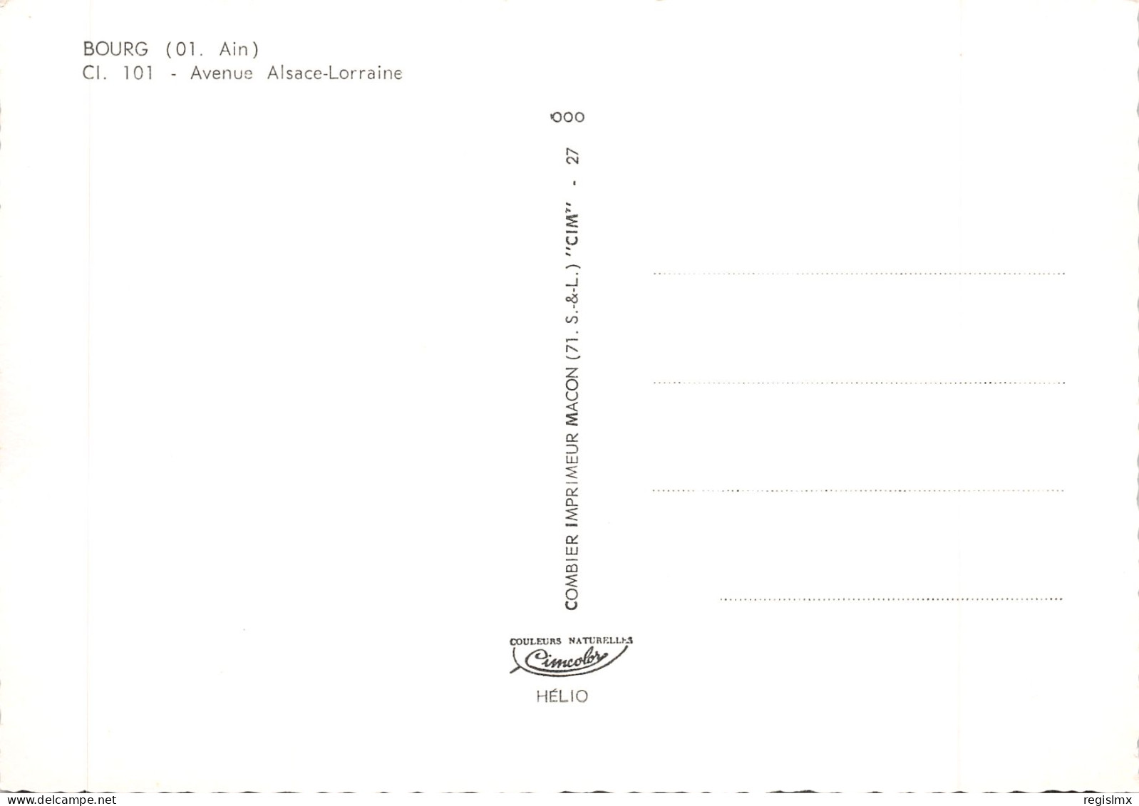 01-BOURG EN BRESSE-N°T564-B/0281 - Andere & Zonder Classificatie