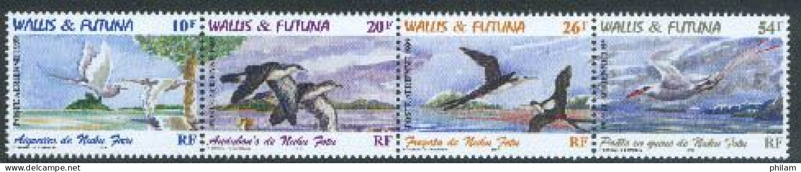 WALLIS ET FUTUNA 1999 - Oiseaux De Nuku Fotu 4 V. - Seagulls