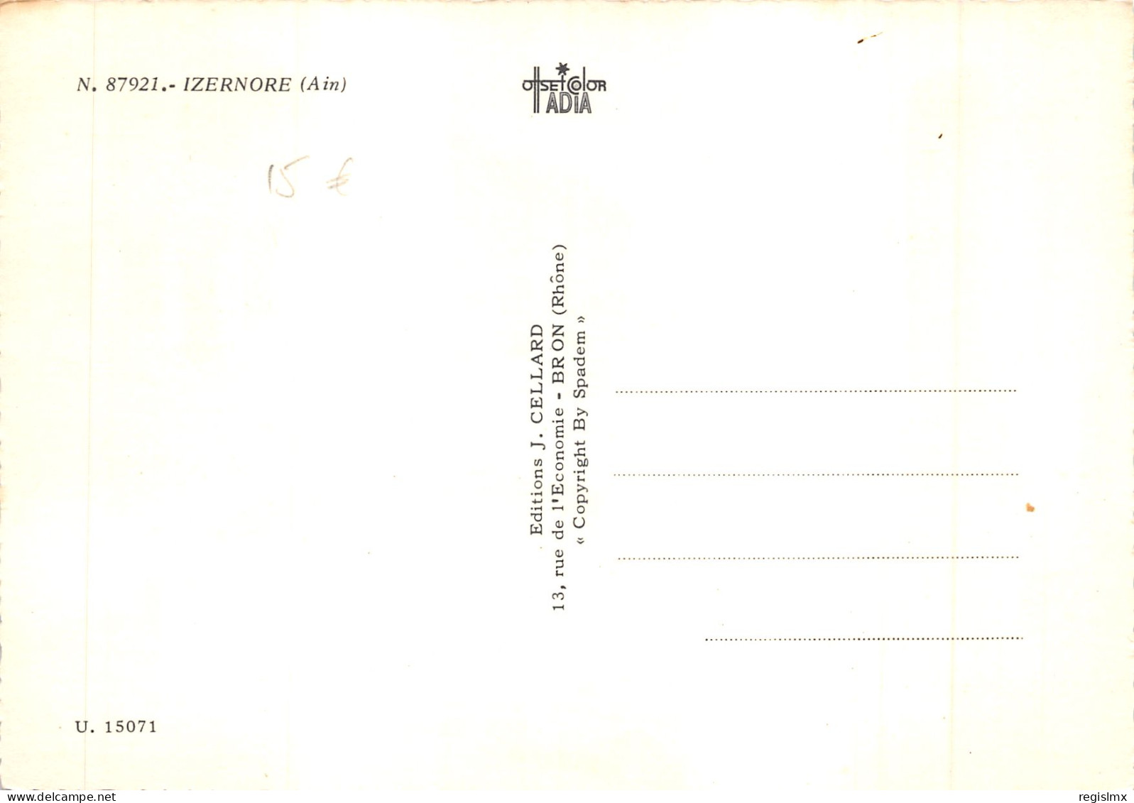 01-IZERNORE-N°T564-B/0139 - Zonder Classificatie