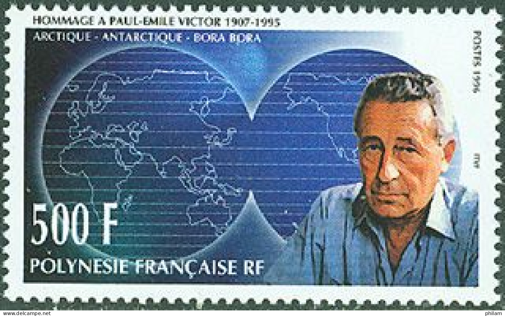 POLYNESIE 1996 - Paul Emile Victor - 1 V. - Unused Stamps