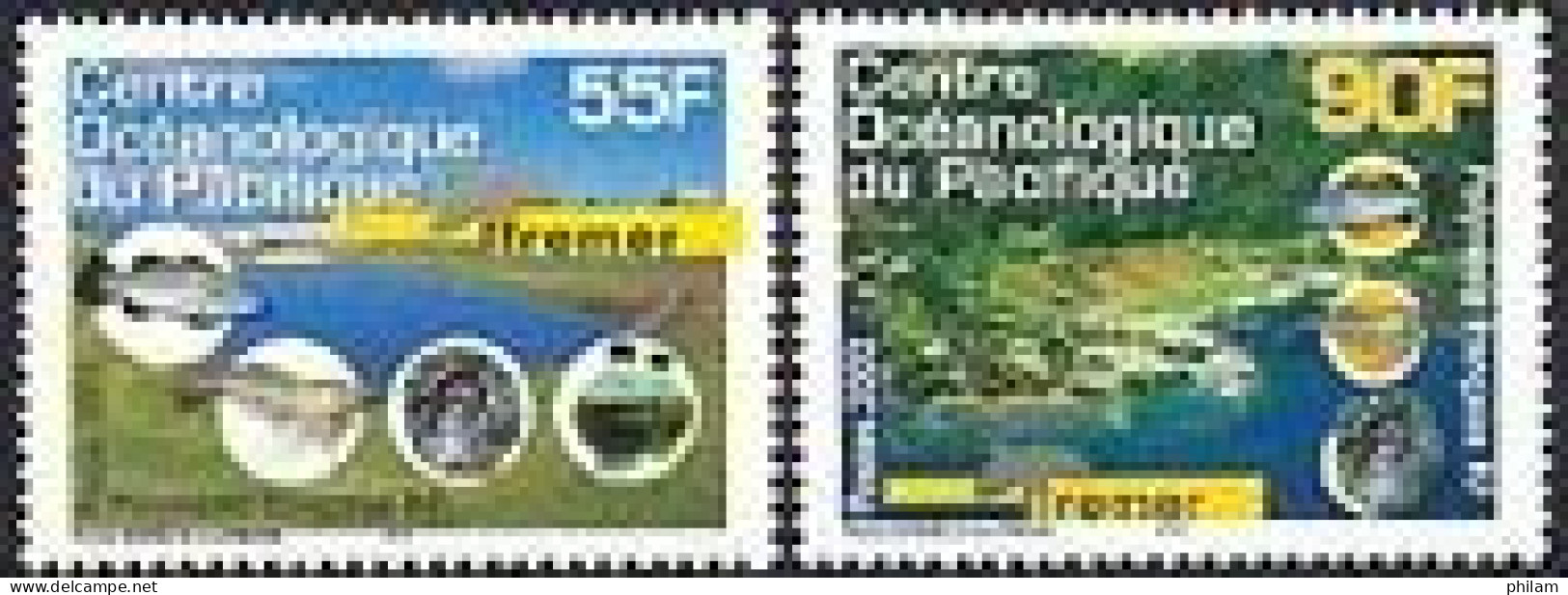 POLYNESIE 2002 - Centre Océanologique - 2 V. - Unused Stamps