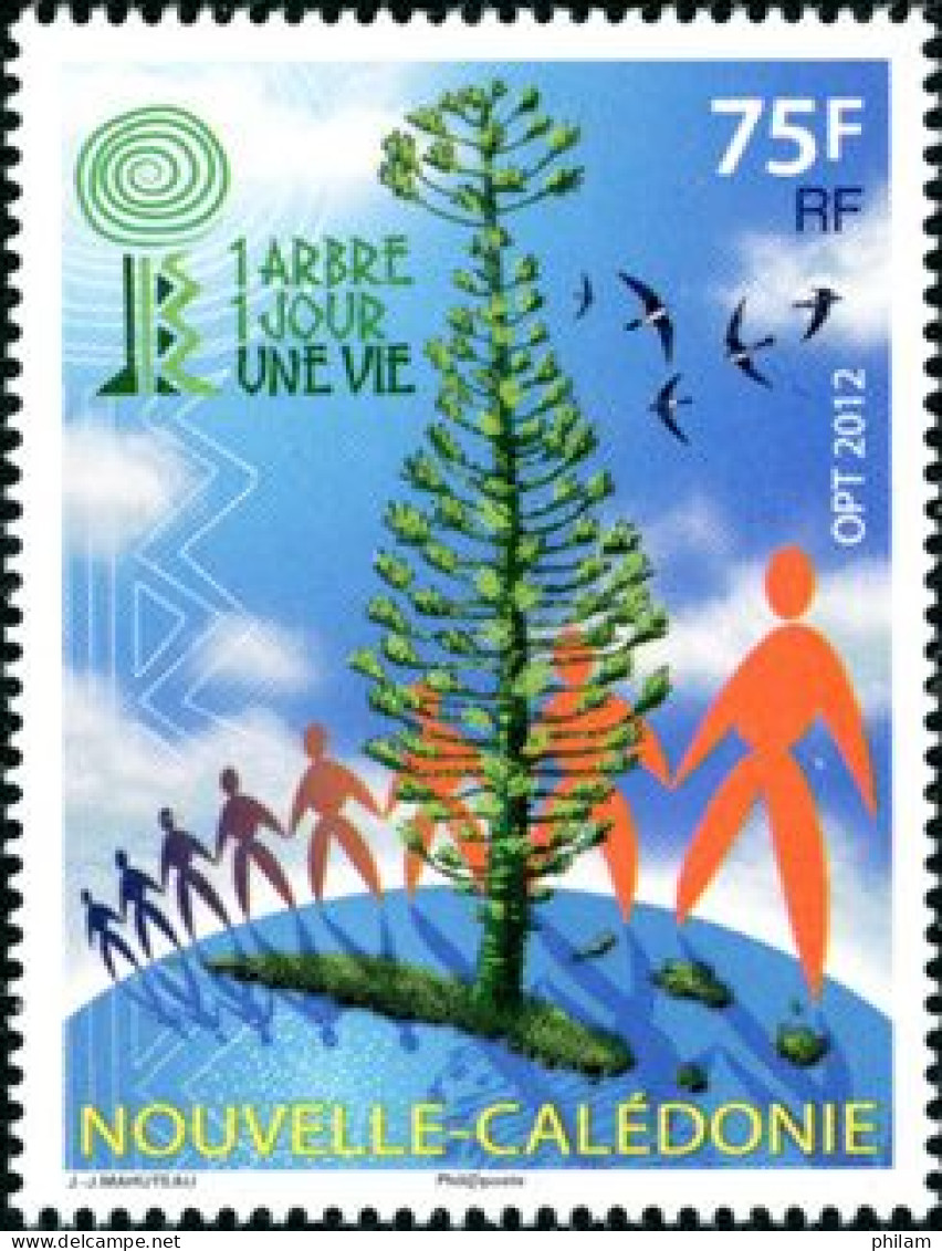 NOUVELLE CALEDONIE 2012 - Un Arbre, Un Jour, Une Vie - 1 V. - Neufs