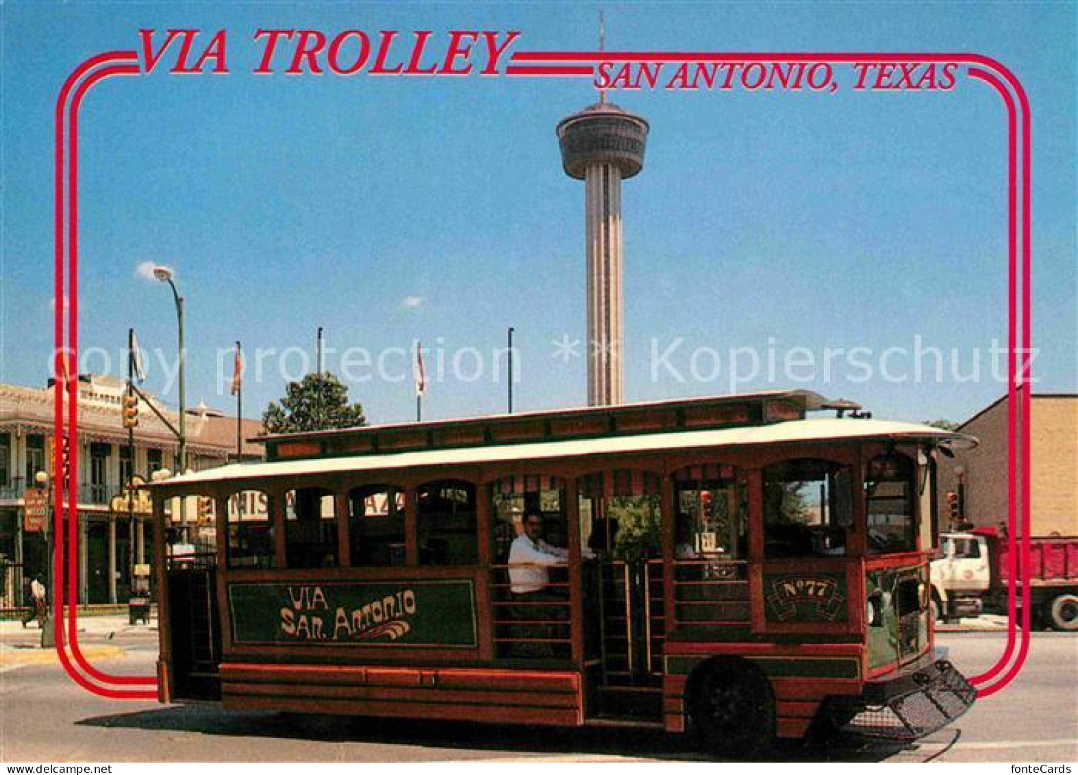 72706942 San_Antonio_Texas Via Trolley - Autres & Non Classés