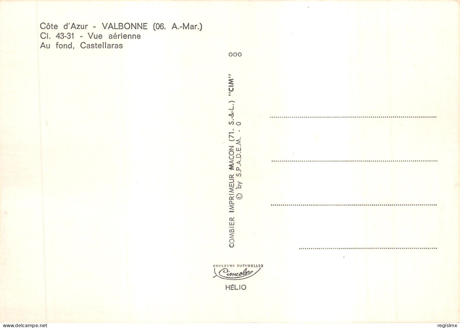 06-VALBONNE-N°T565-C/0197 - Autres & Non Classés