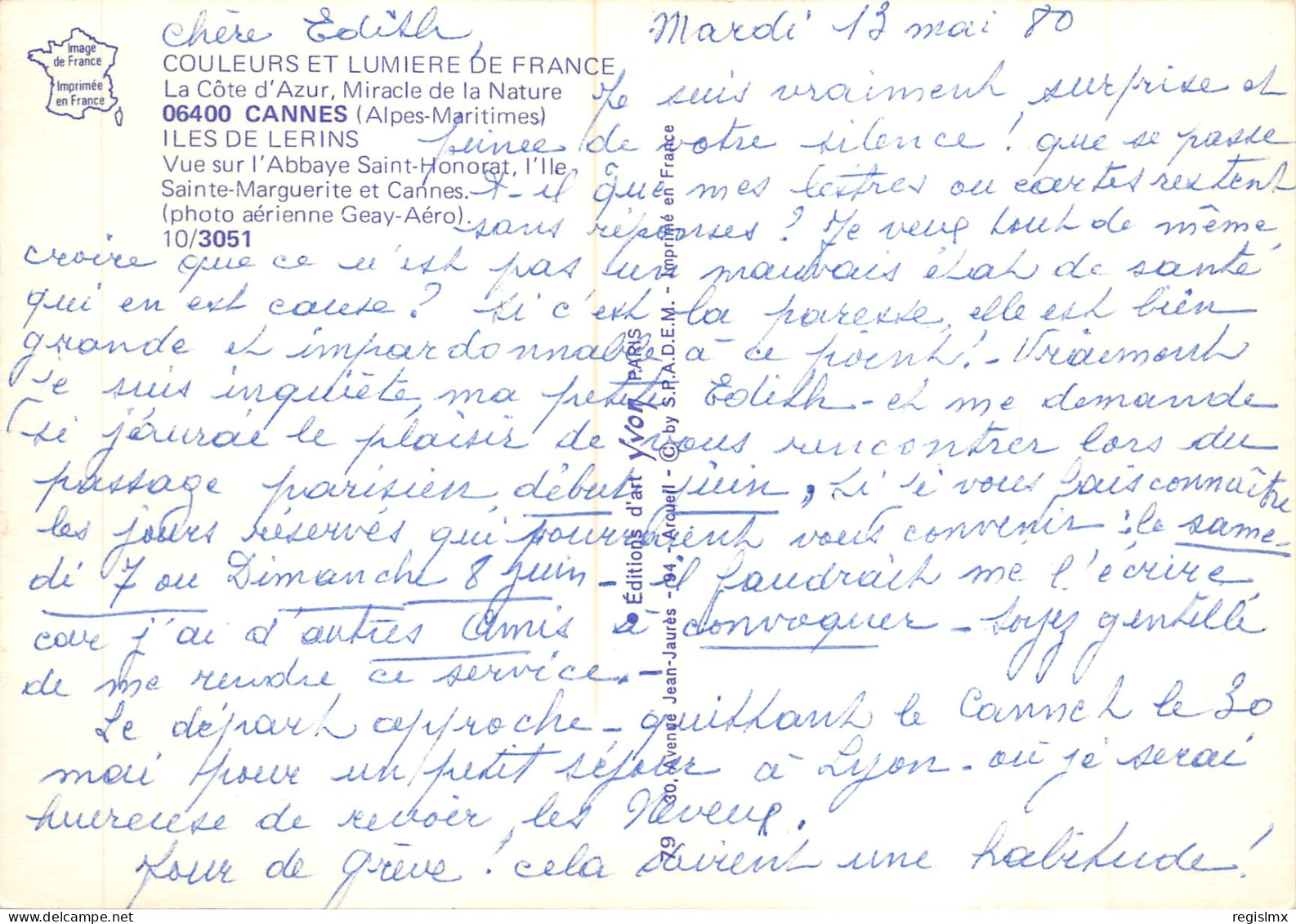 06-ILES DE LERINS-N°T565-C/0107 - Autres & Non Classés