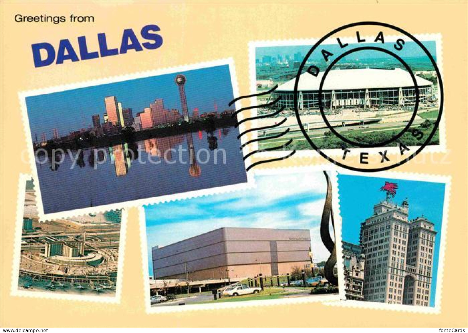 72706932 Dallas_Texas Skyline Fliegeraufnahme Stadion - Autres & Non Classés