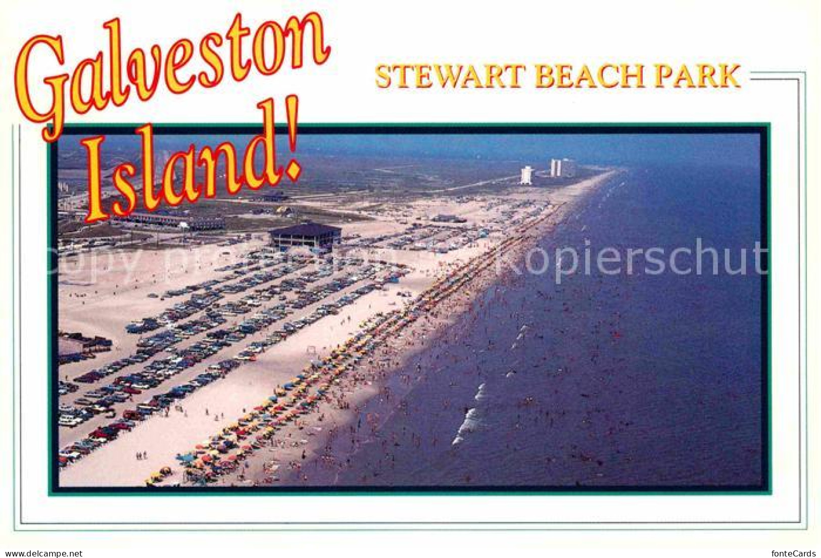 72706925 Galveston_Texas Fliegeraufnahme Strand - Autres & Non Classés