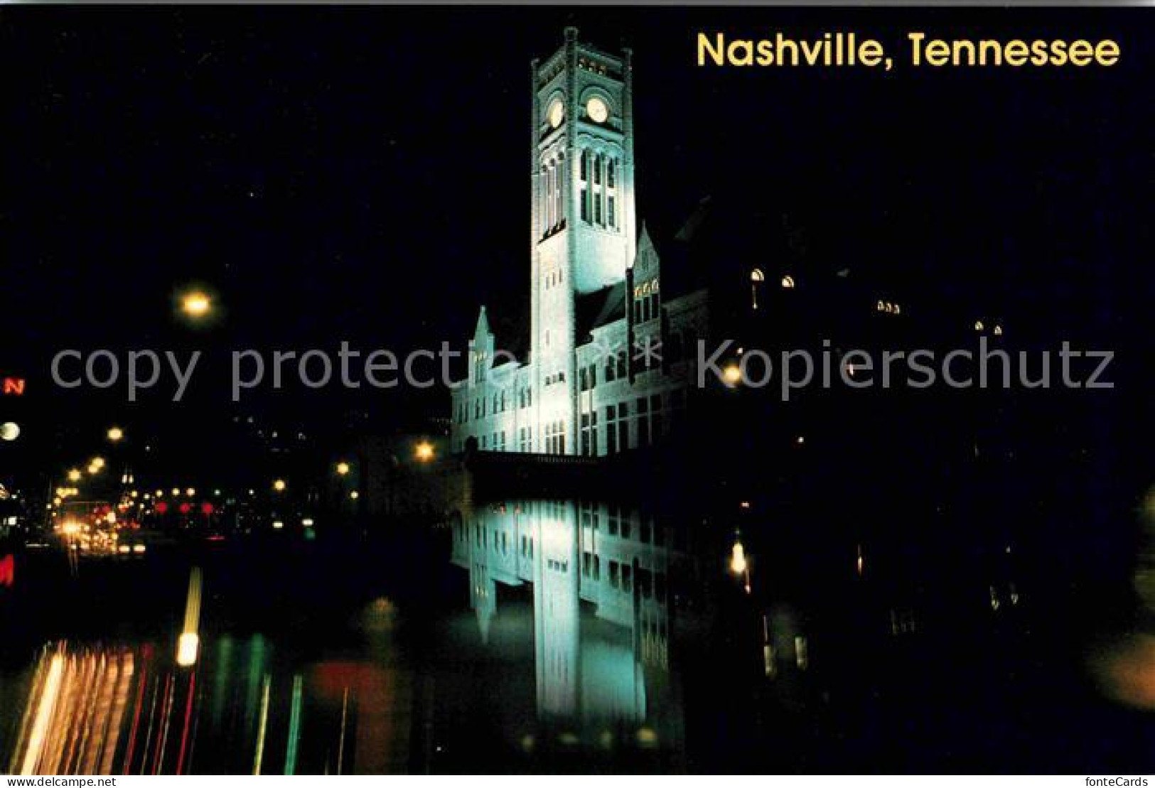 72706918 Nashville_Tennessee Bahnhof Bei Nacht - Andere & Zonder Classificatie