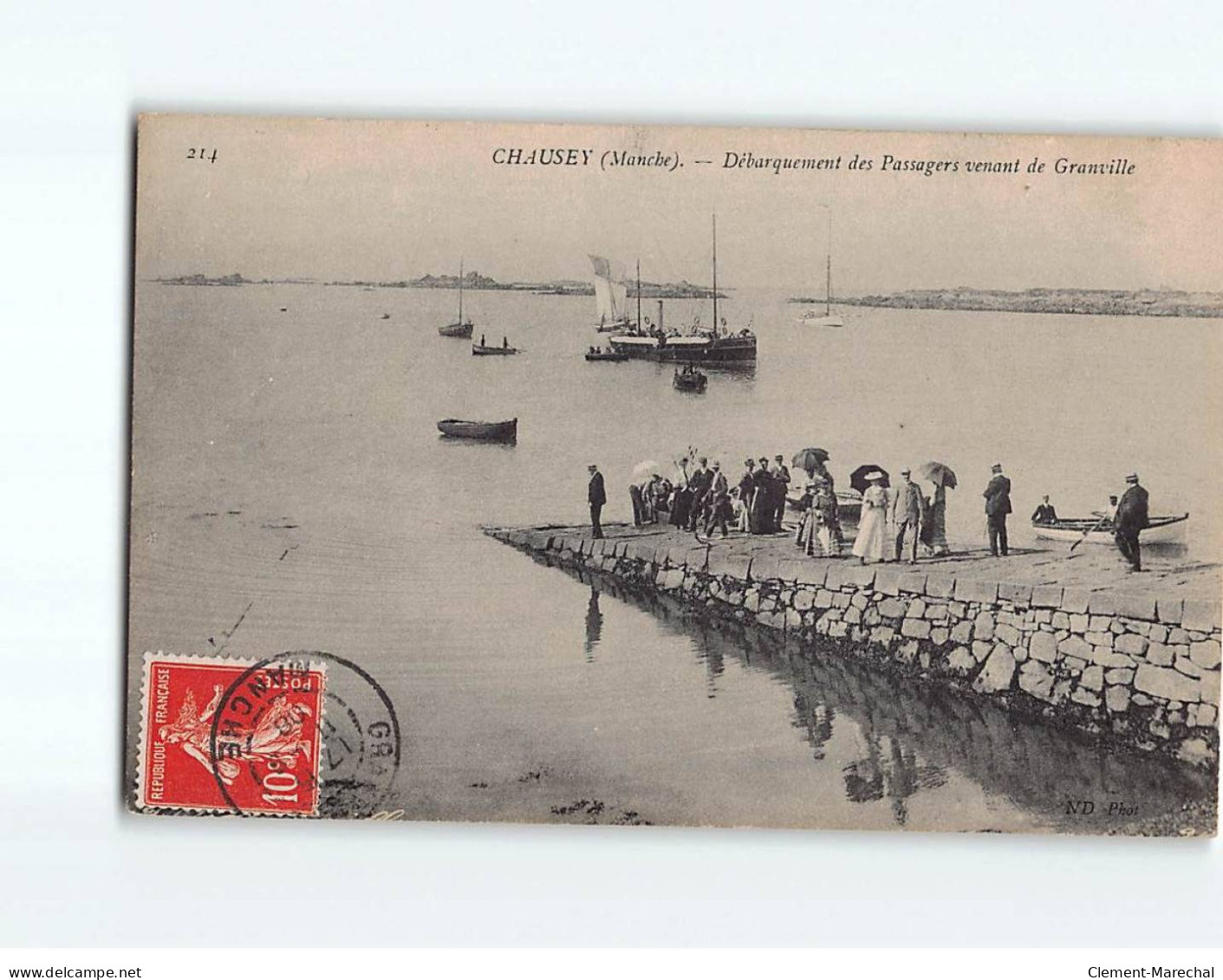 ILES CHAUSEY : Débarquement Des Passagers Venant De Granville - Très Bon état - Other & Unclassified