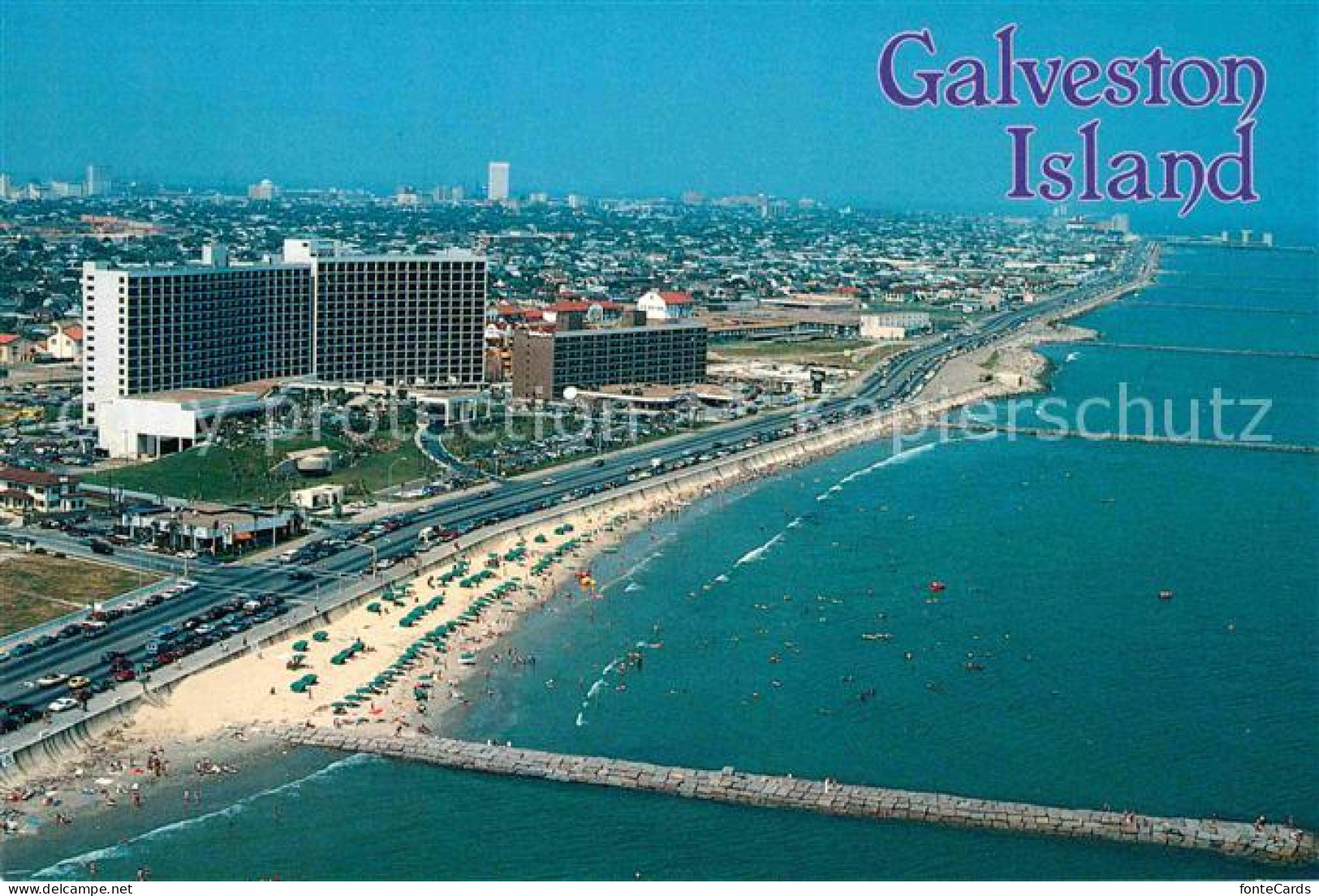 72706911 Galveston_Texas Fliegeraufnahme Strand - Andere & Zonder Classificatie