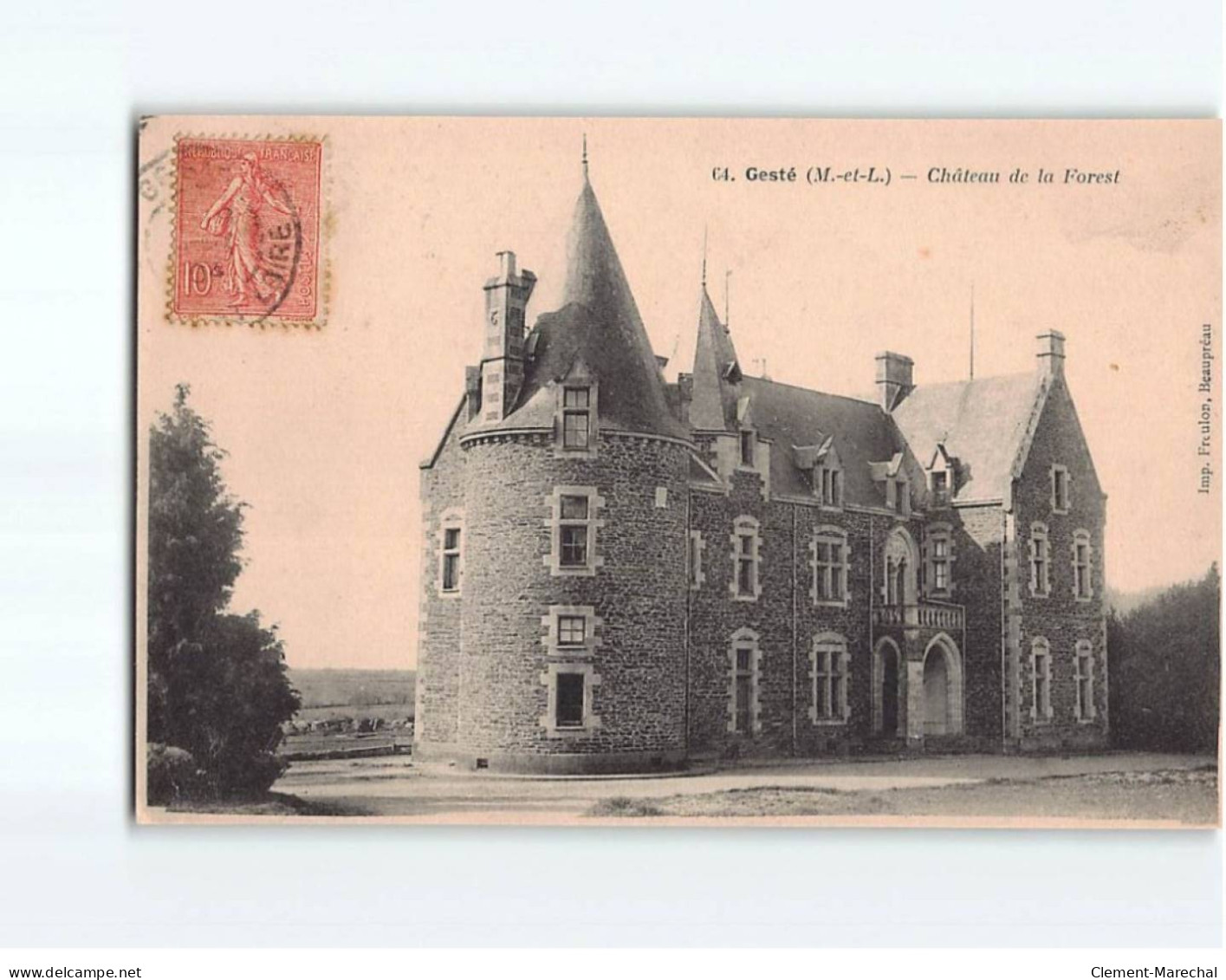 GESTE : Château De La Forest - Très Bon état - Otros & Sin Clasificación