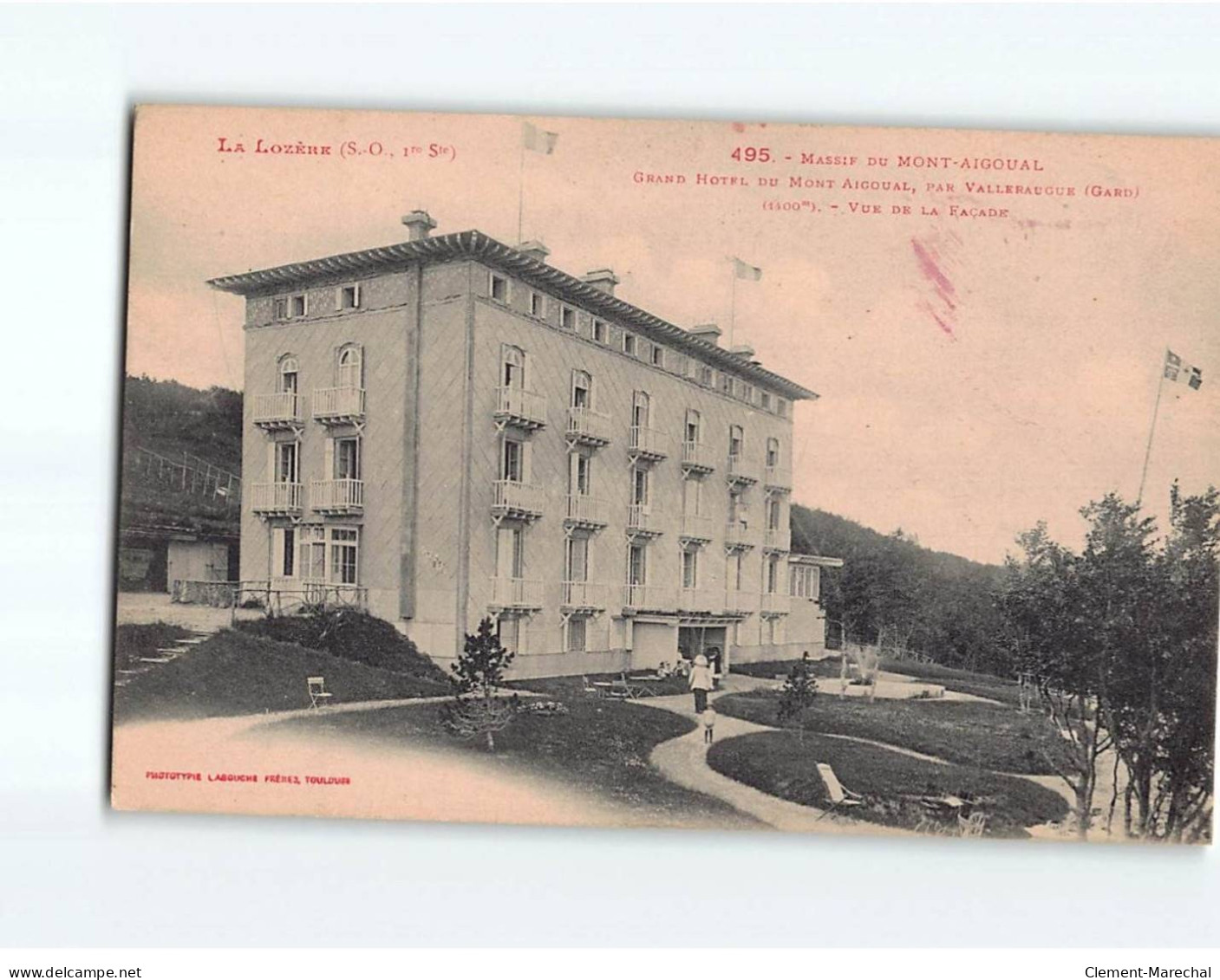 Massif Du MONT AIGUAL, Grand Hôtel Par Valleraugue - Très Bon état - Altri & Non Classificati