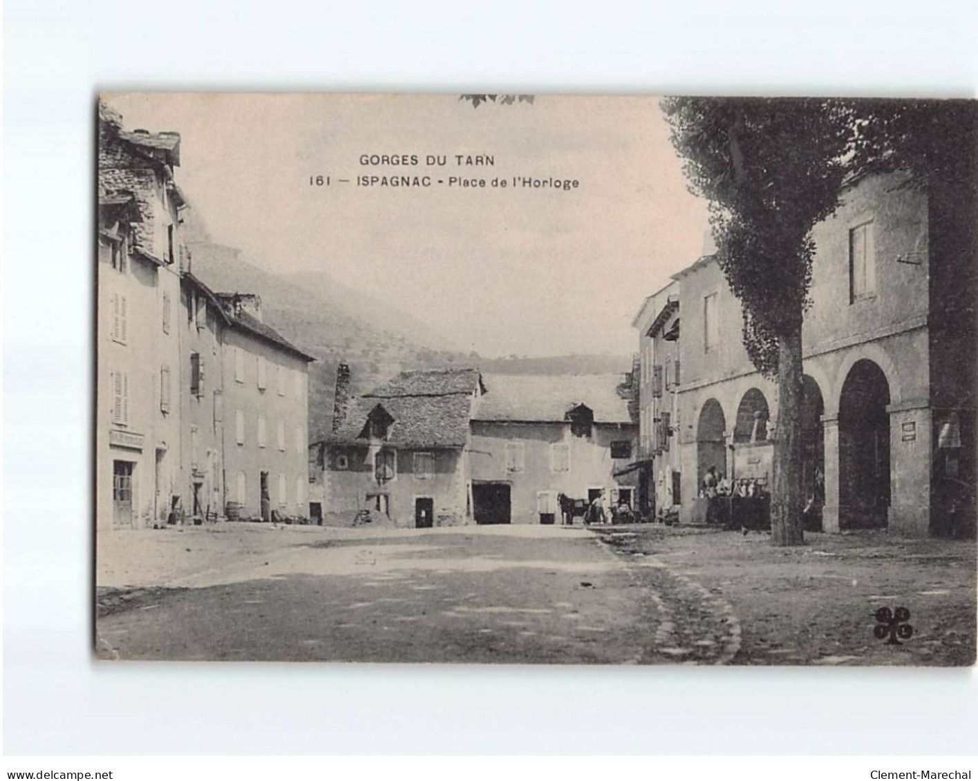 ISPAGNAC : Place De L'Horloge - Très Bon état - Altri & Non Classificati