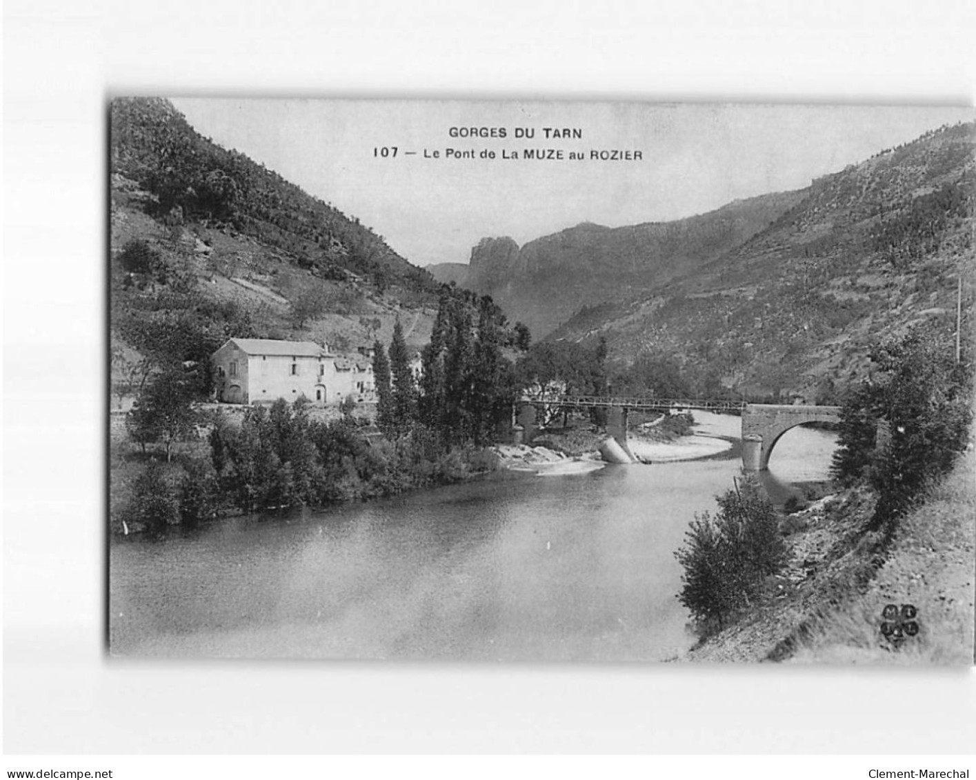 Le Pont De La Muze Au Rozier - Très Bon état - Otros & Sin Clasificación