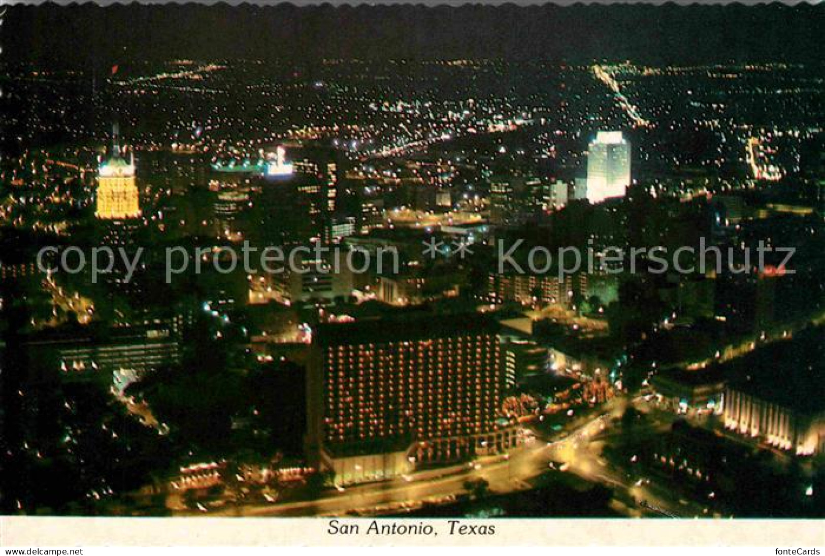 72706902 San_Antonio_Texas Skyline Bei Nacht - Andere & Zonder Classificatie