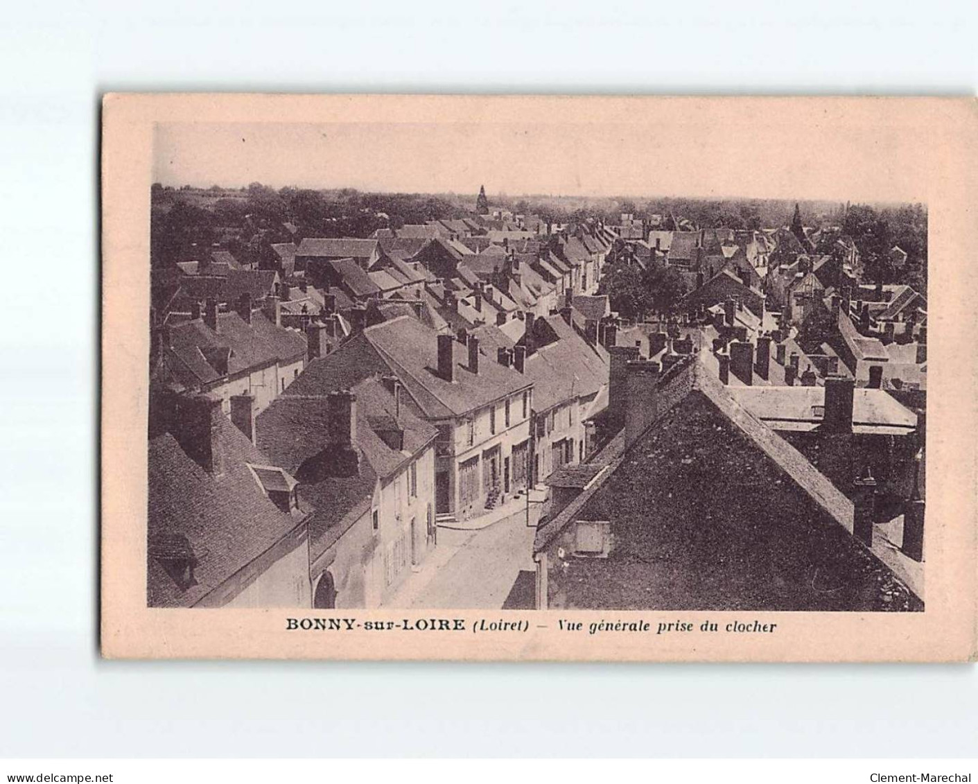 BONNY SUR LOIRE : Vue Générale Prise Du Clocher - Très Bon état - Other & Unclassified