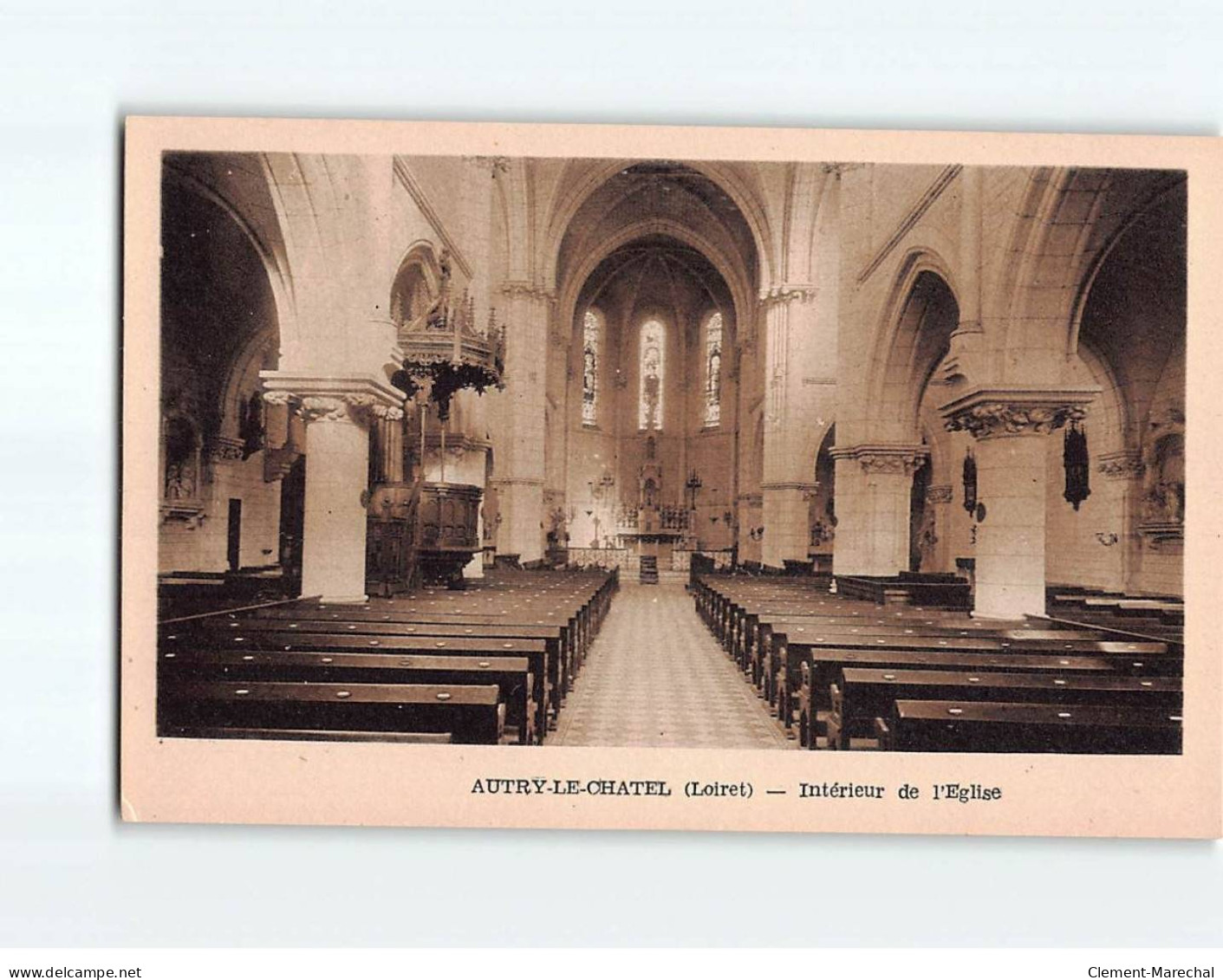 AUTRY LE CHATEL : Intérieur De L'Eglise - Très Bon état - Other & Unclassified