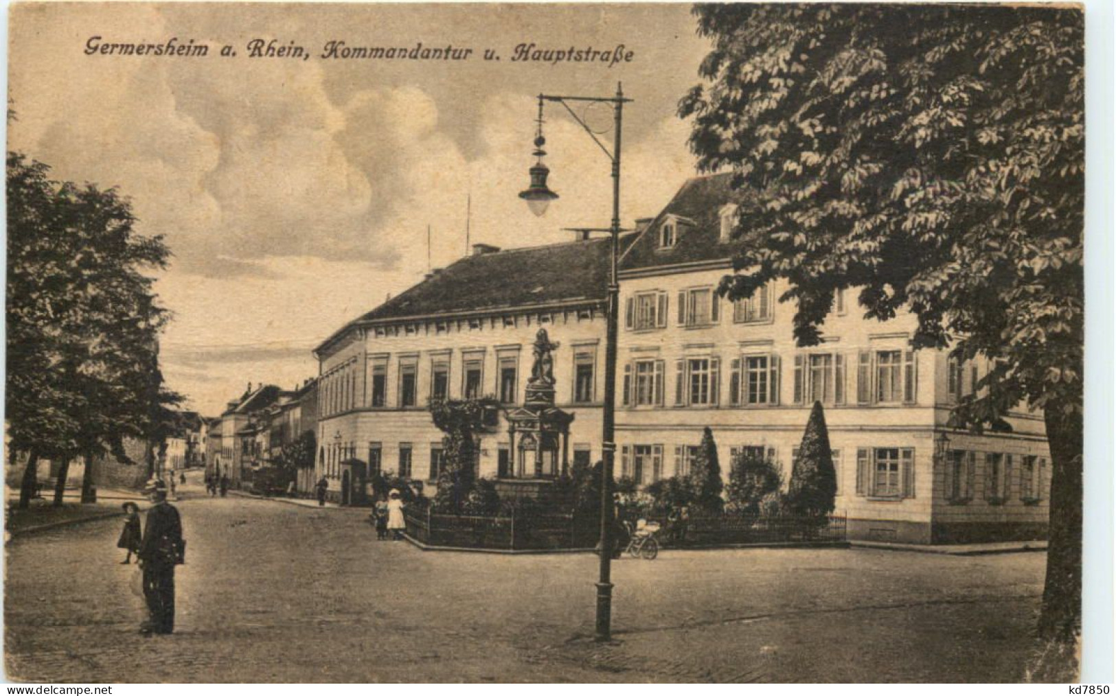 Germersheim - Kommandantur Und Hauptstrasse - Germersheim