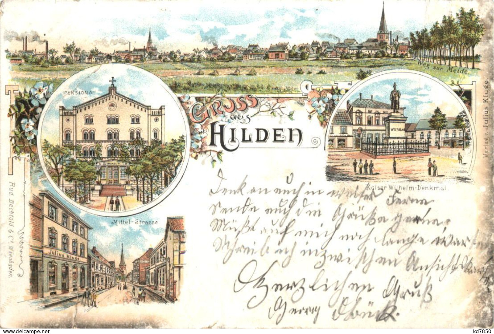 Gruss Aus Hilden - Litho - Mettmann