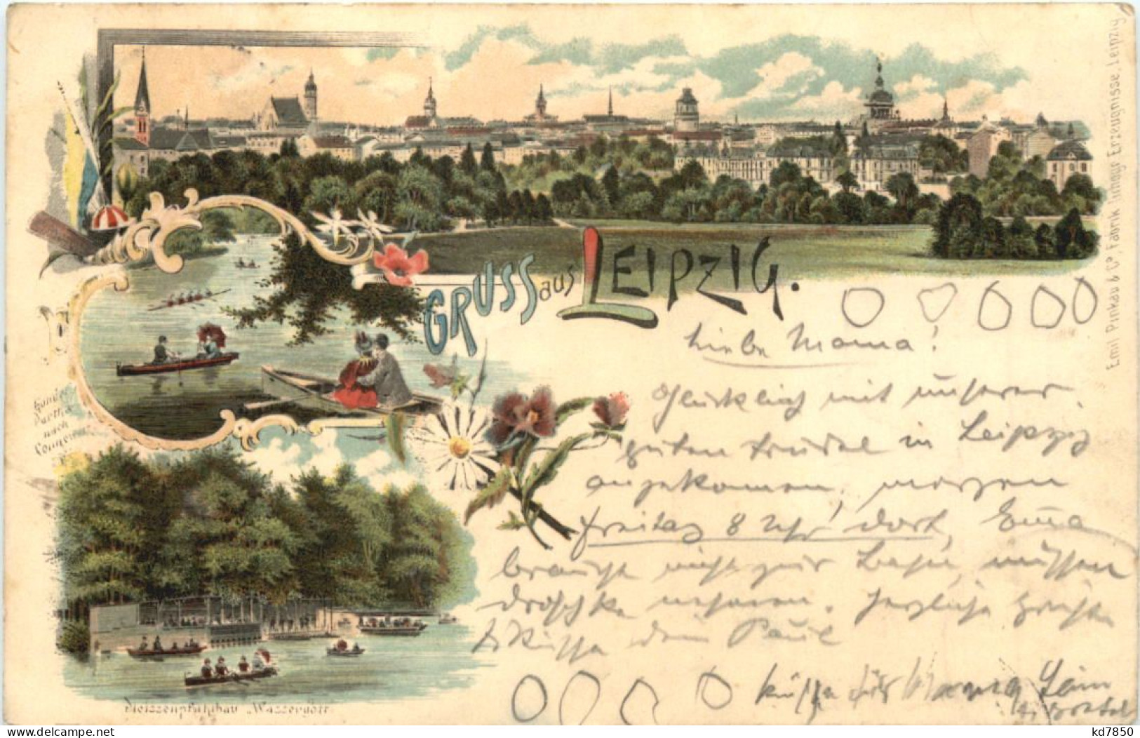 Gruss Aus Leipzig - Litho - Leipzig