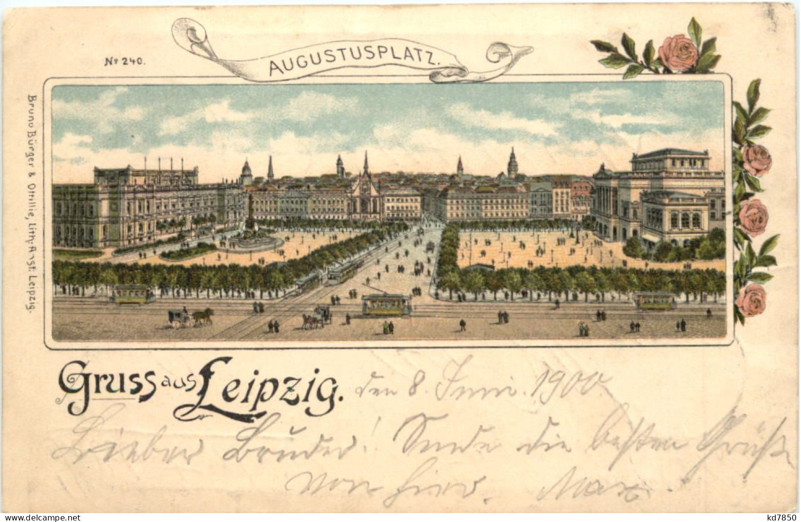 Gruss Aus Leipzig - Litho - Leipzig