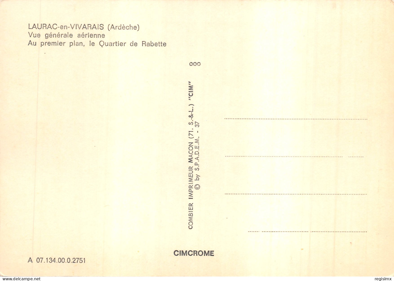07-LAURAC EN VIVARAIS-N°T565-C/0385 - Autres & Non Classés